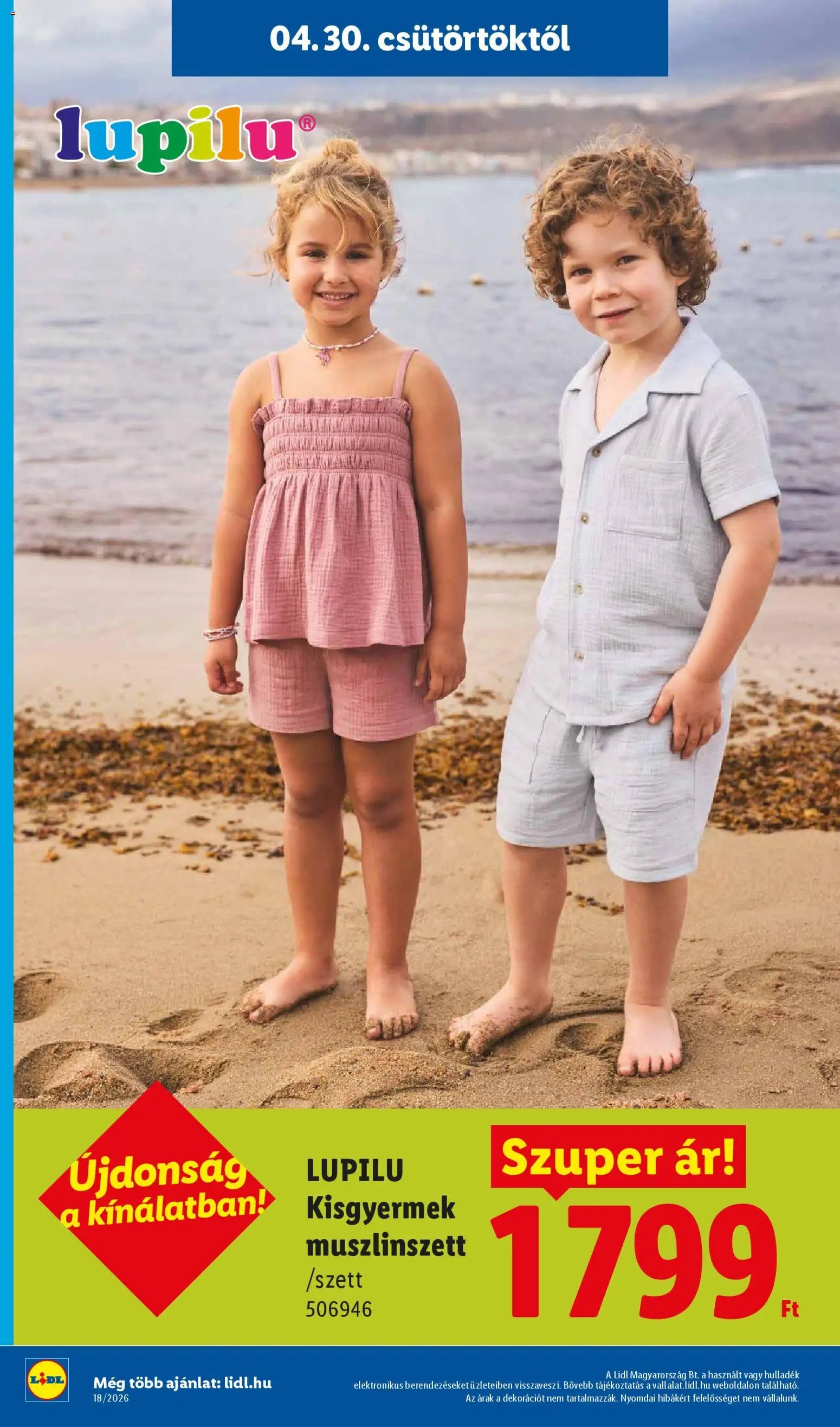 Lidl újság 2026.04.30. Lidl akciós újság (2026-04-30 - 2026-05-06)