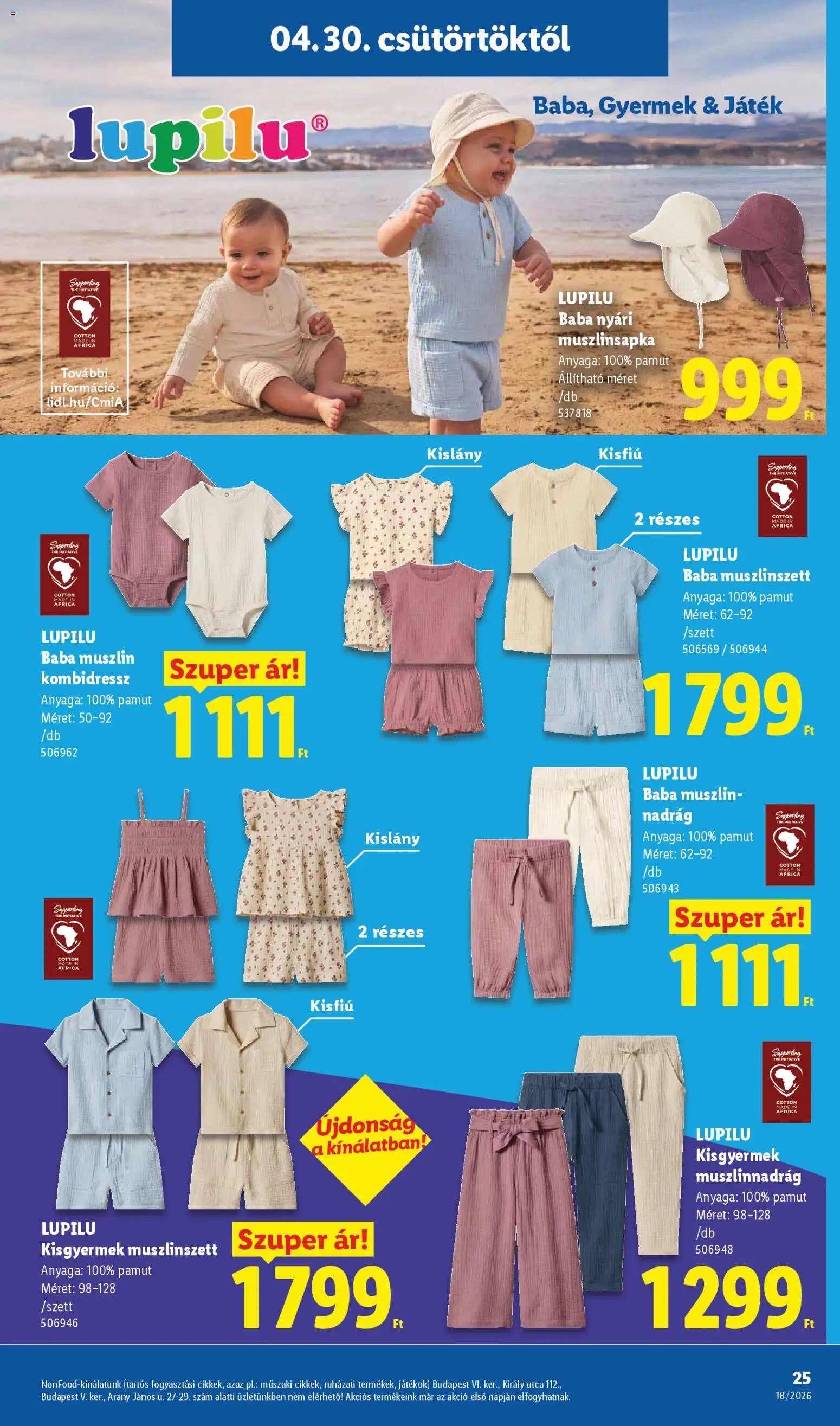 Lidl újság 2026.04.30. Lidl akciós újság (2026-04-30 - 2026-05-06)