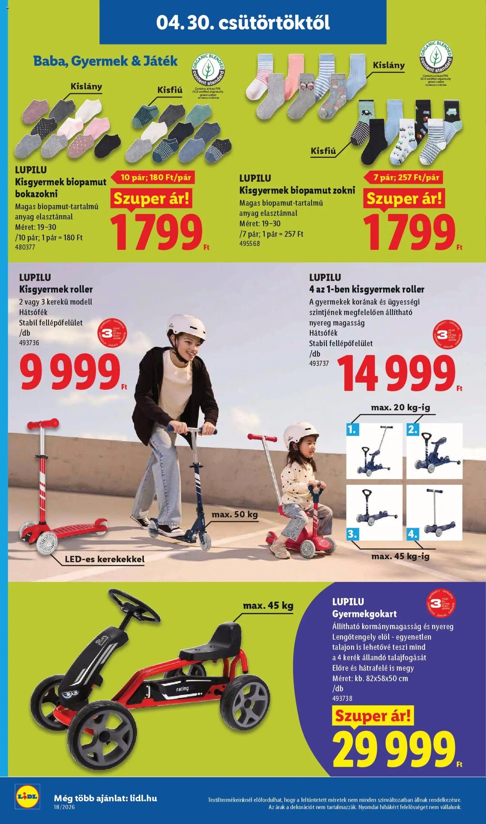 Lidl újság 2026.04.30. Lidl akciós újság (2026-04-30 - 2026-05-06)