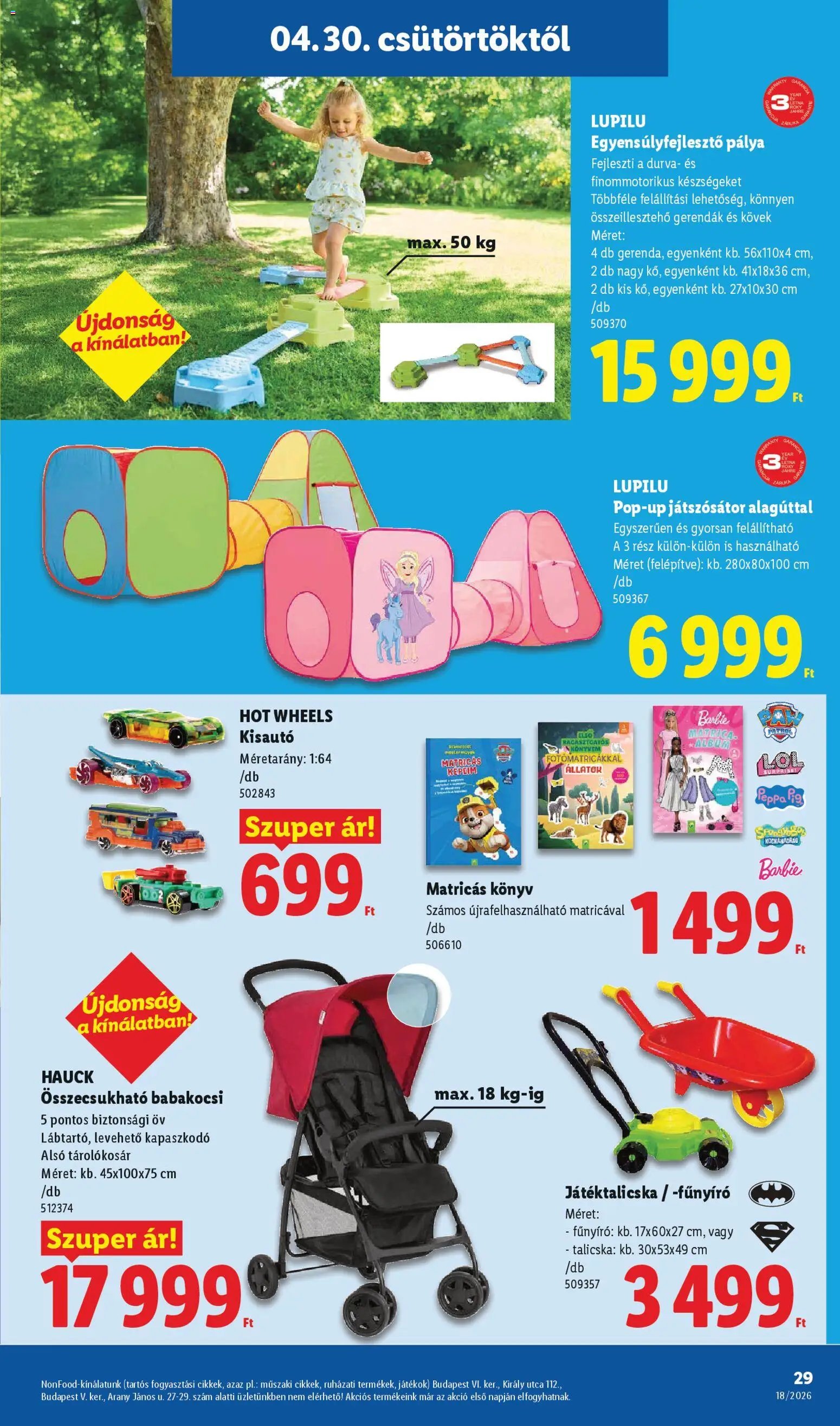 Lidl újság 2026.04.30. Lidl akciós újság (2026-04-30 - 2026-05-06)