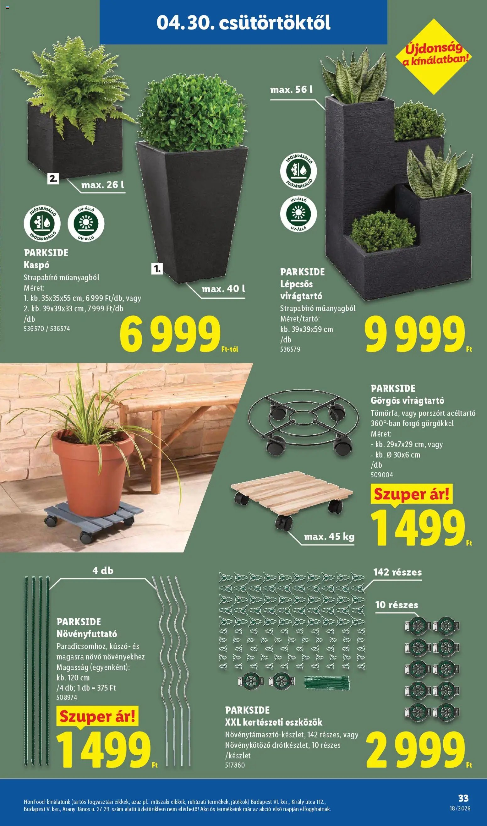 Lidl újság 2026.04.30. Lidl akciós újság (2026-04-30 - 2026-05-06)