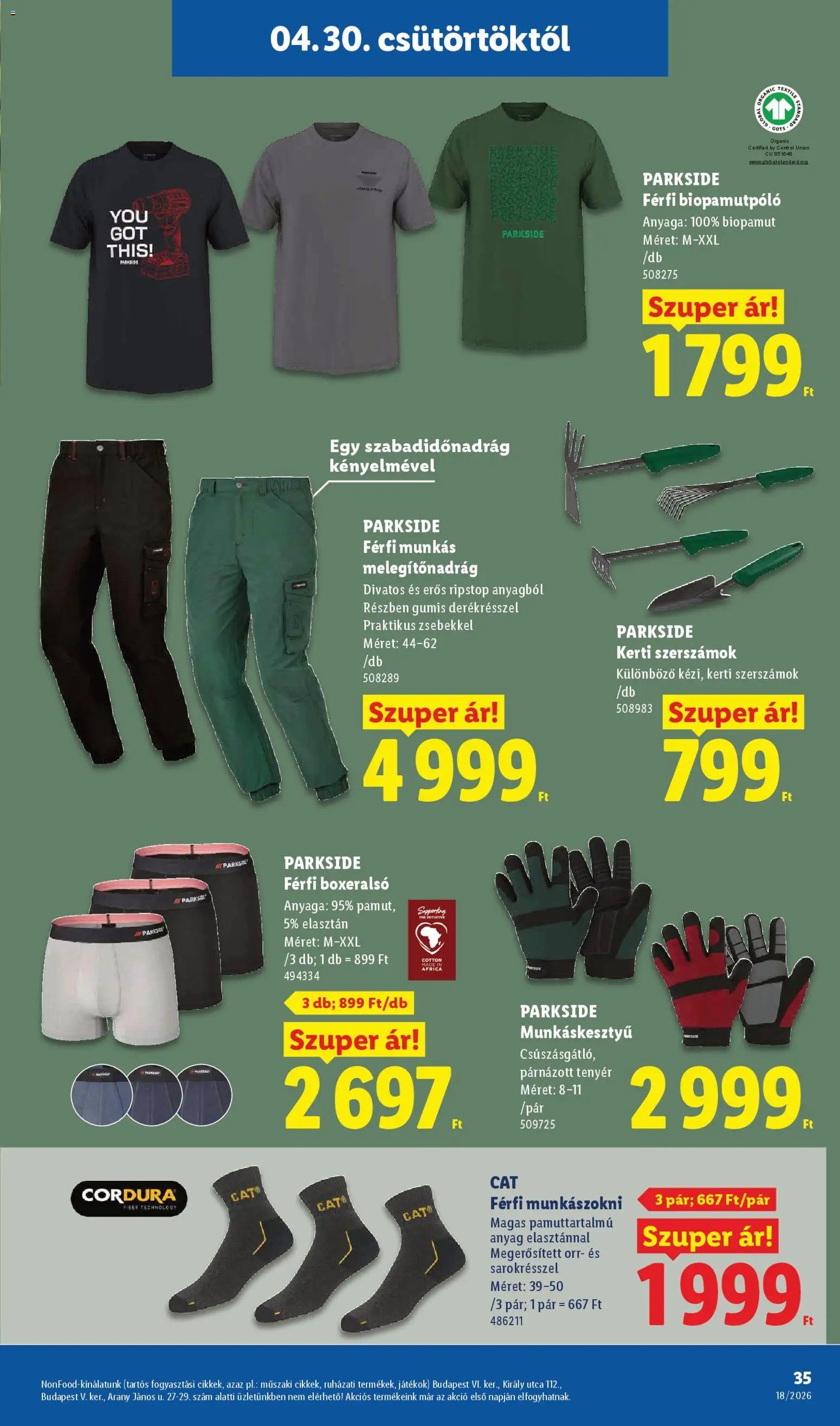 Lidl újság 2026.04.30. Lidl akciós újság (2026-04-30 - 2026-05-06)