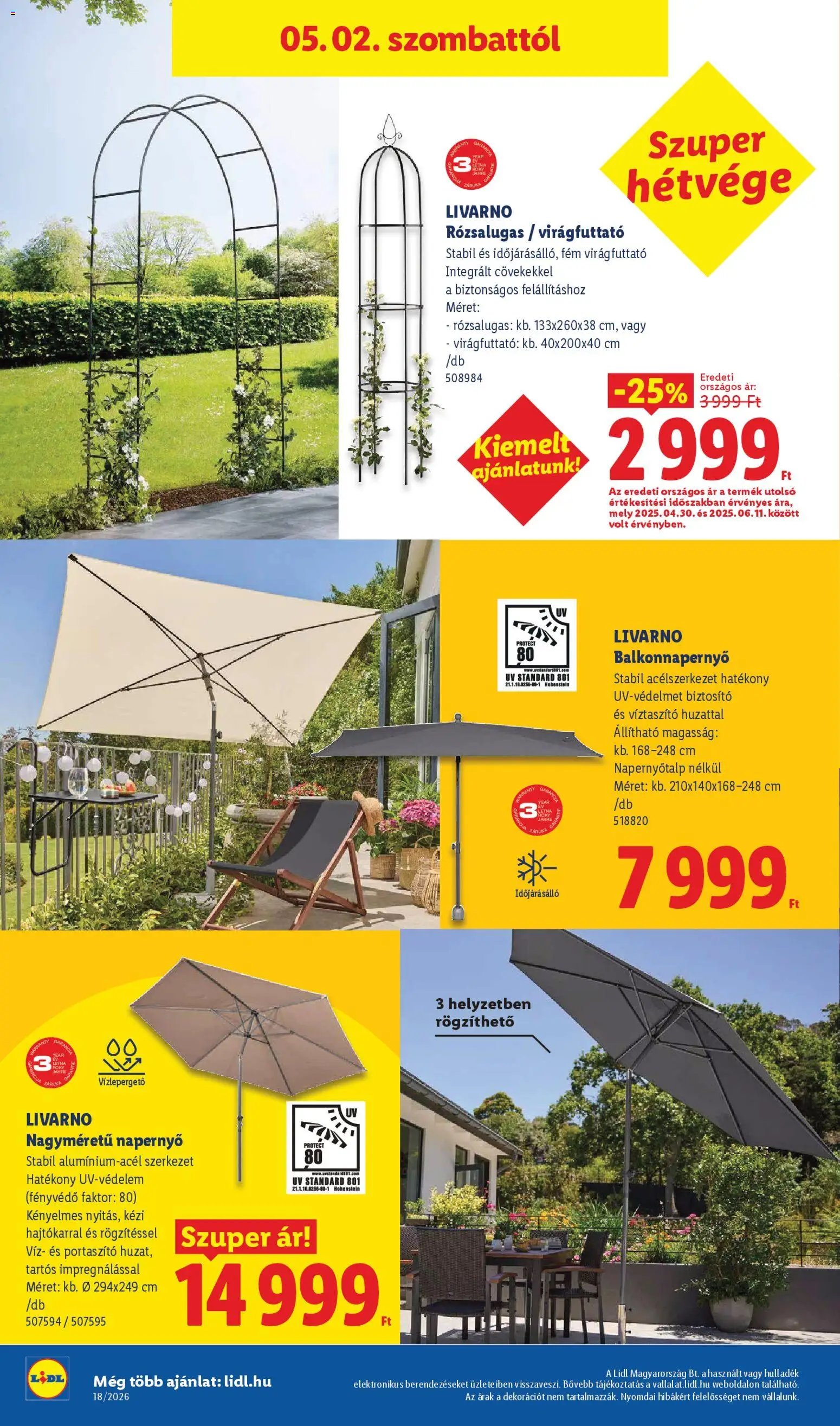 Lidl újság 2026.04.30. Lidl akciós újság (2026-04-30 - 2026-05-06)