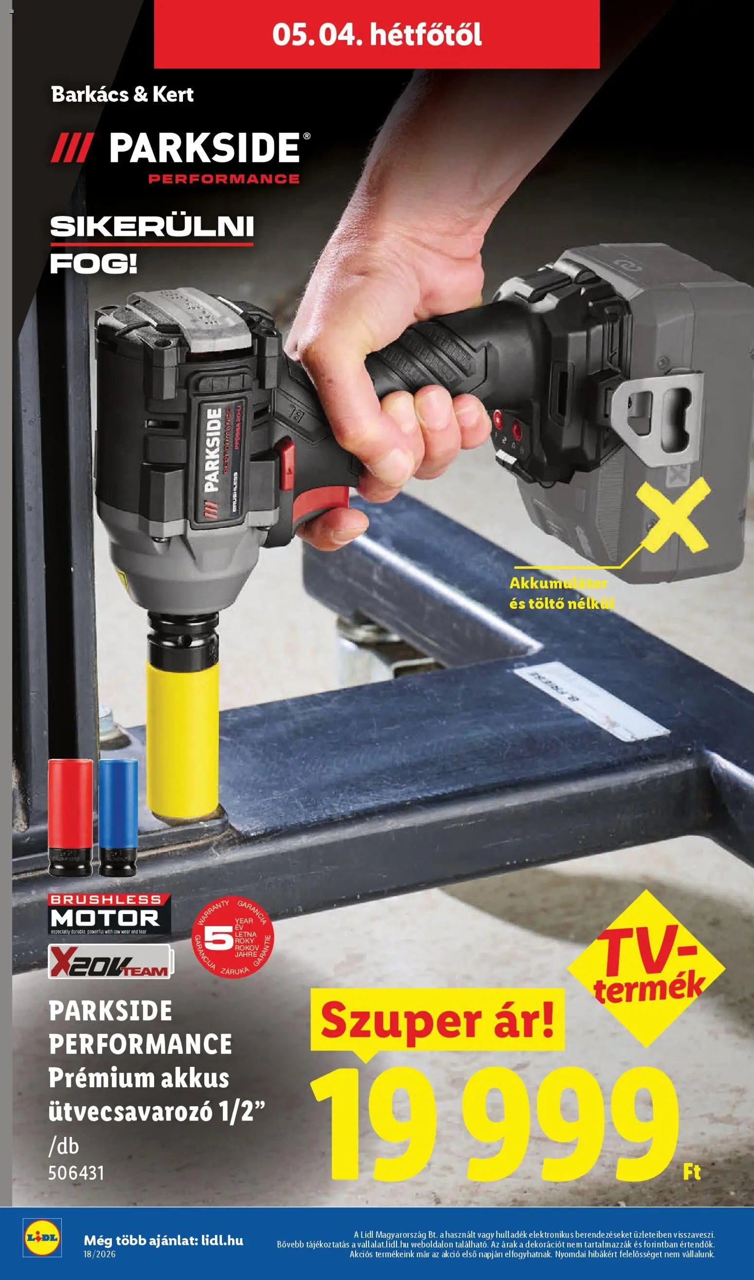 Lidl újság 2026.04.30. Lidl akciós újság (2026-04-30 - 2026-05-06)