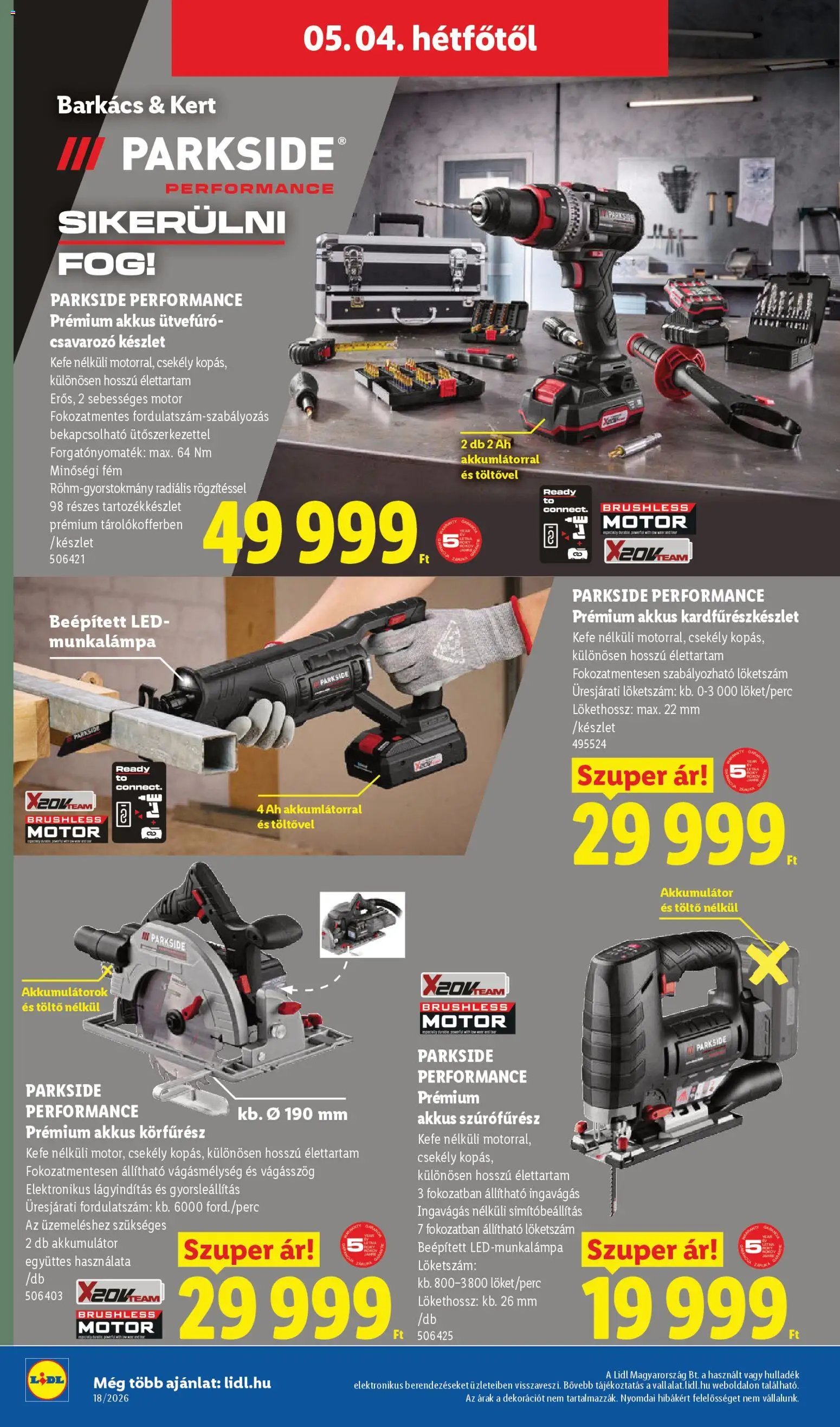 Lidl újság 2026.04.30. Lidl akciós újság (2026-04-30 - 2026-05-06)