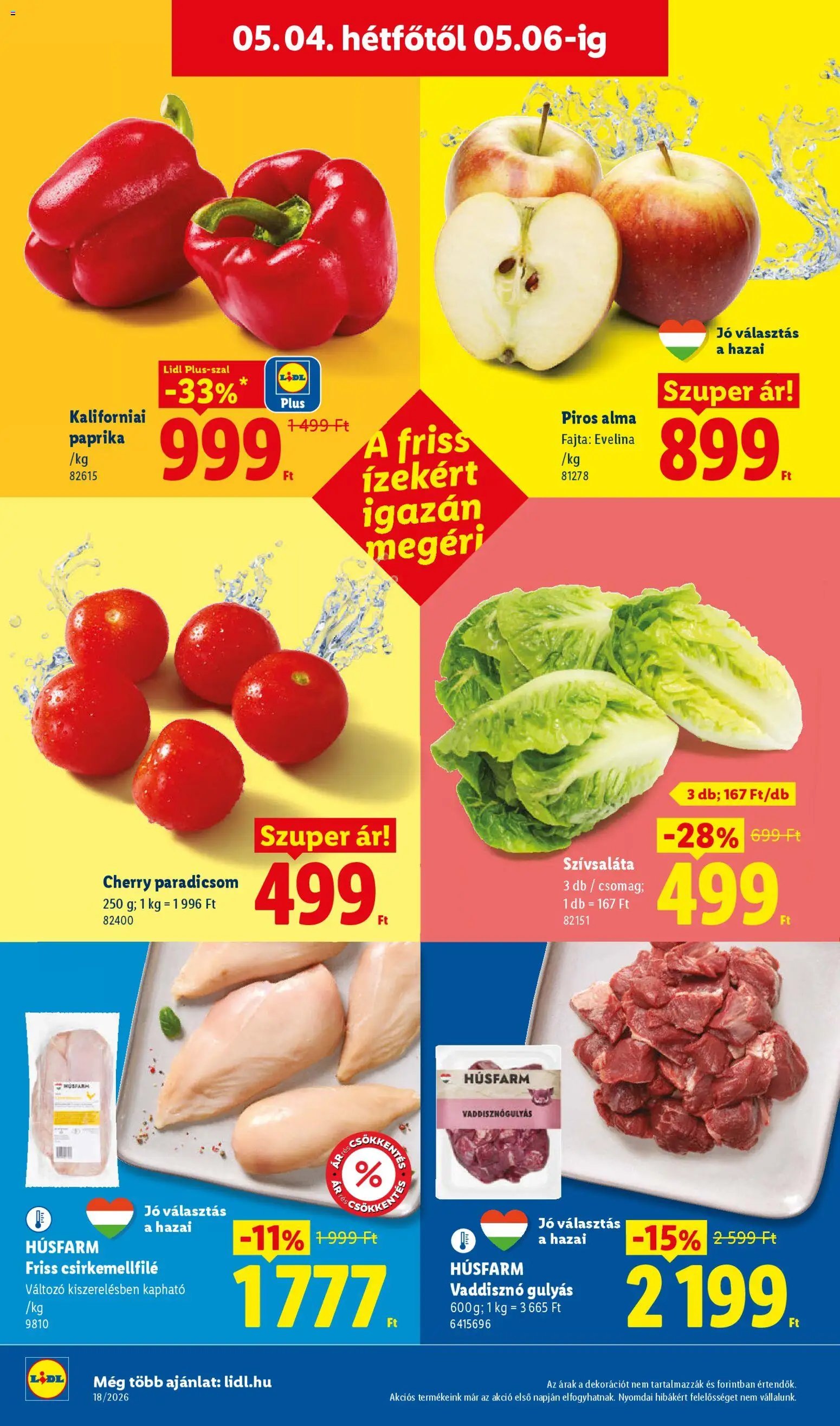 Lidl újság 2026.04.30. Lidl akciós újság (2026-04-30 - 2026-05-06)