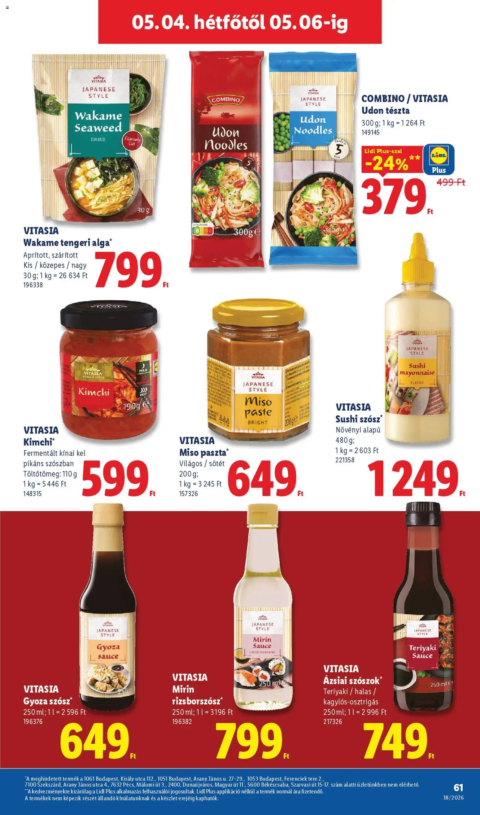 Lidl újság 2026.04.30. Lidl akciós újság (2026-04-30 - 2026-05-06)