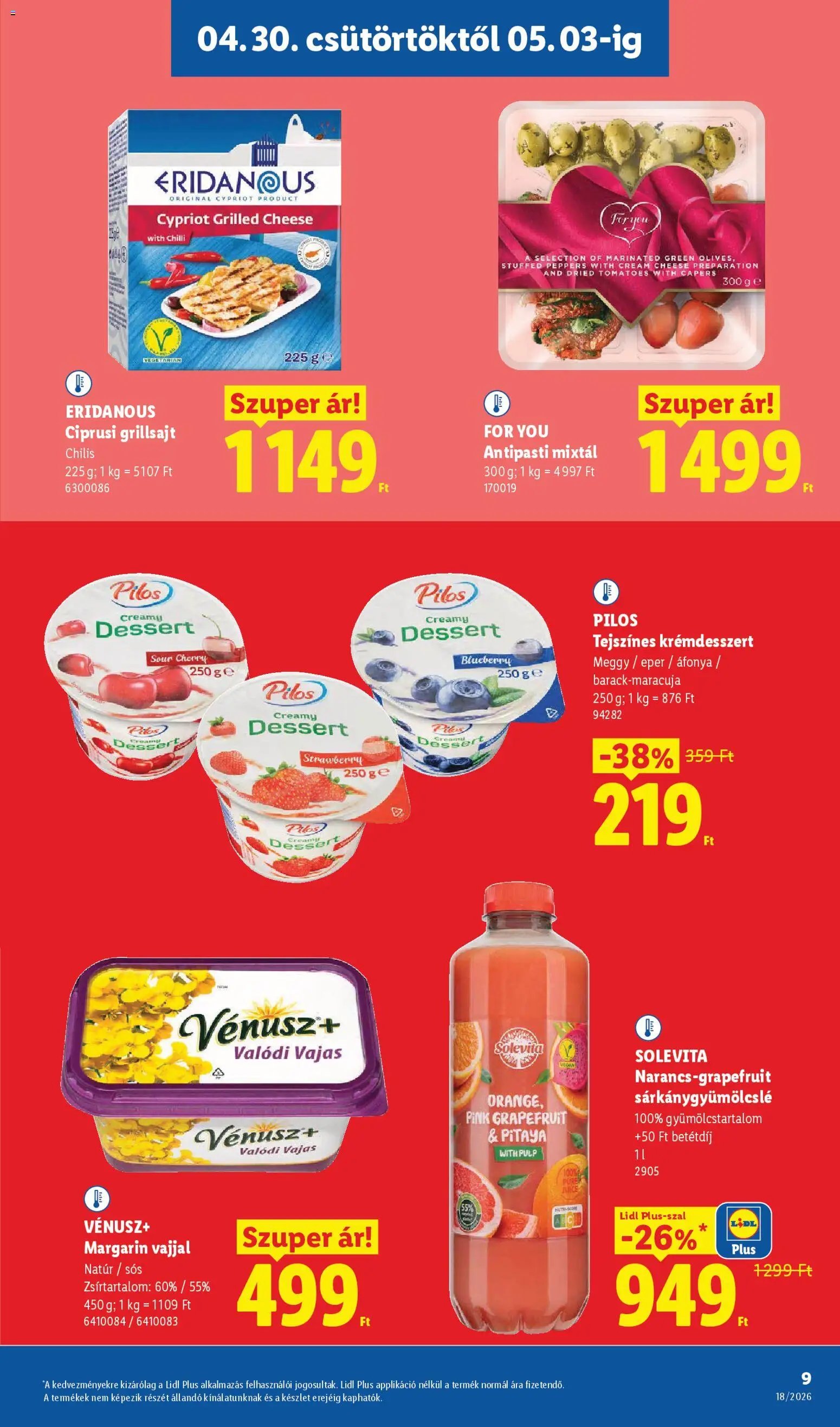 Lidl újság 2026.04.30. Lidl akciós újság (2026-04-30 - 2026-05-06)