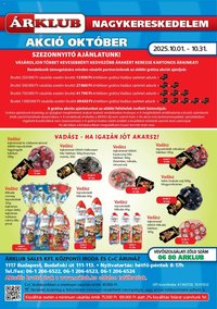 ÁRKLUB újság 2025.10.01. Akciós újság ÁRKLUB (2025-10-01 - 2025-10-31)