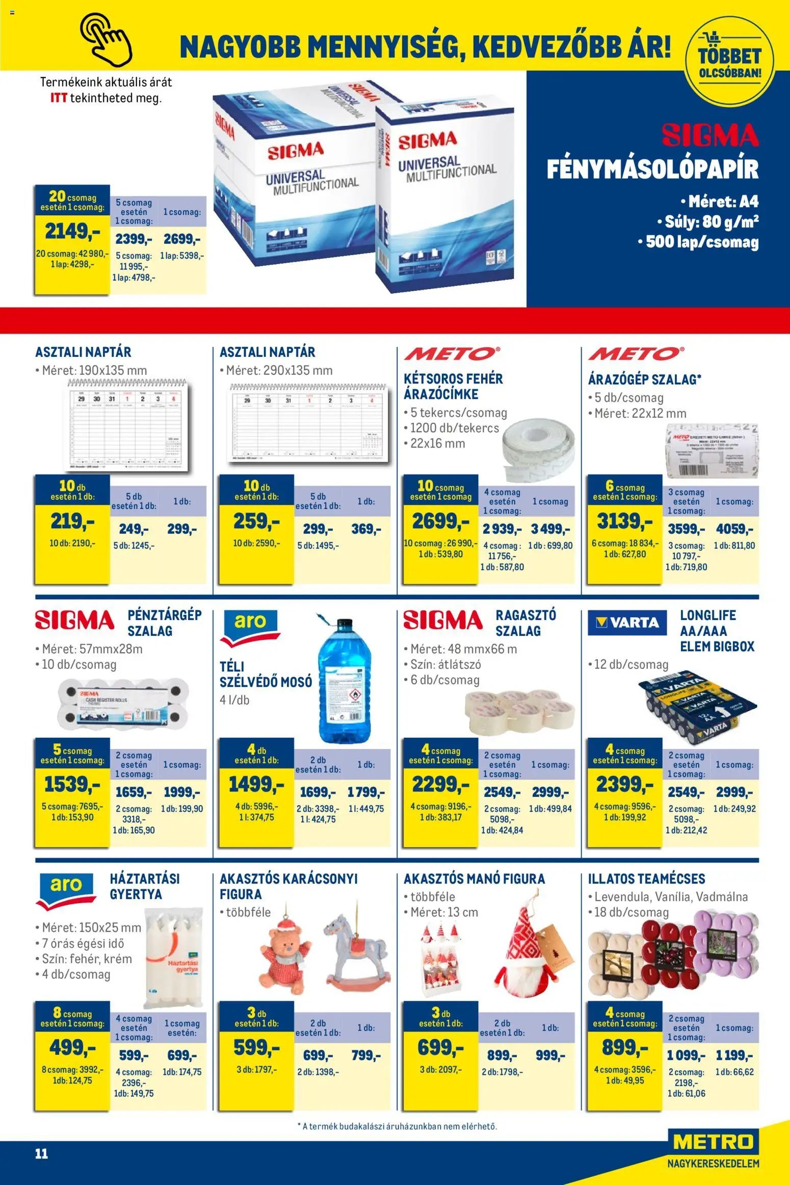 Metro újság 2025.11.02. Élelmiszer és Szezonális katalógus 2025/11 (2025-11-02 - 2025-11-30)