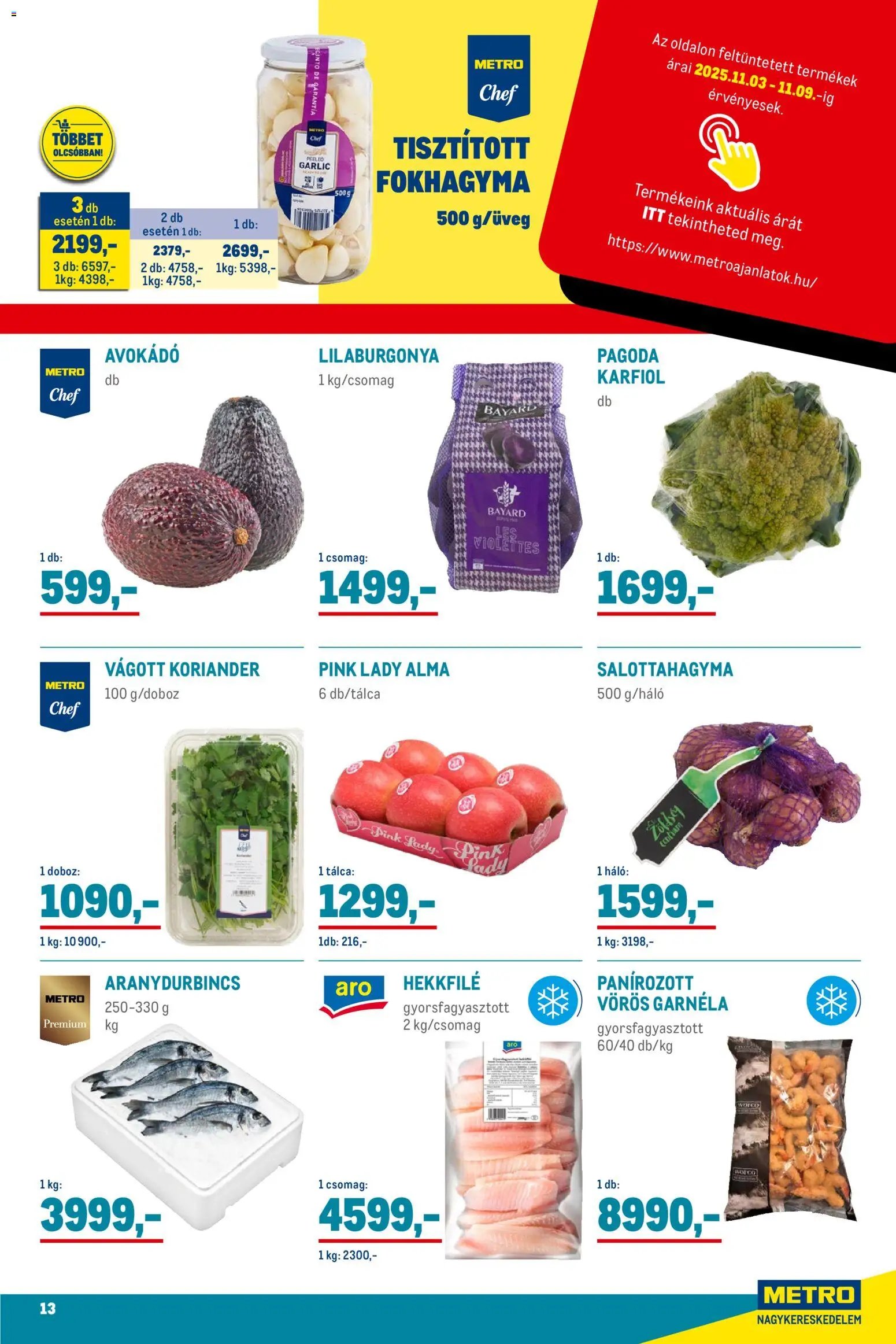Metro újság 2025.11.02. Élelmiszer és Szezonális katalógus 2025/11 (2025-11-02 - 2025-11-30)
