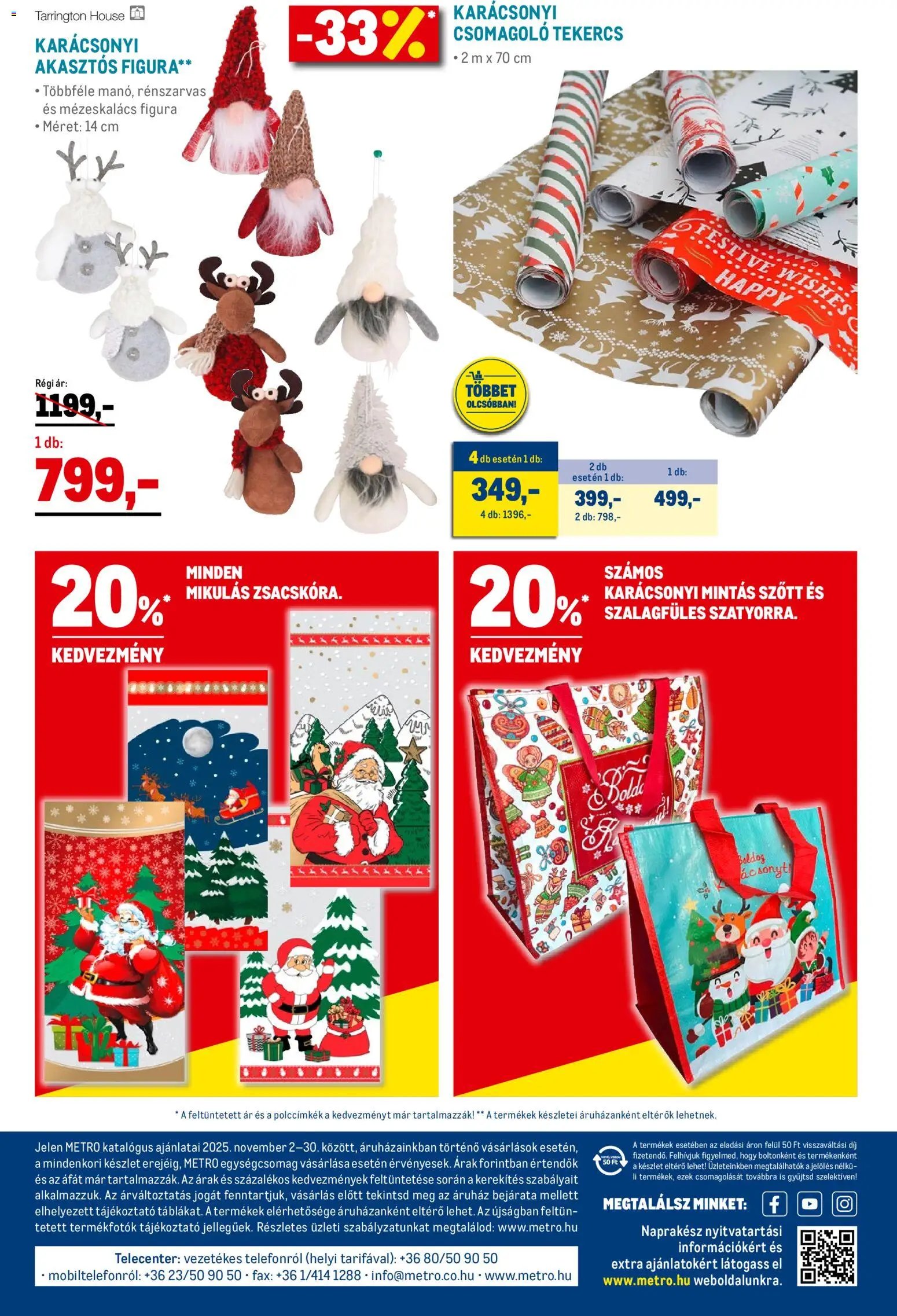 Metro újság 2025.11.02. Élelmiszer és Szezonális katalógus 2025/11 (2025-11-02 - 2025-11-30)