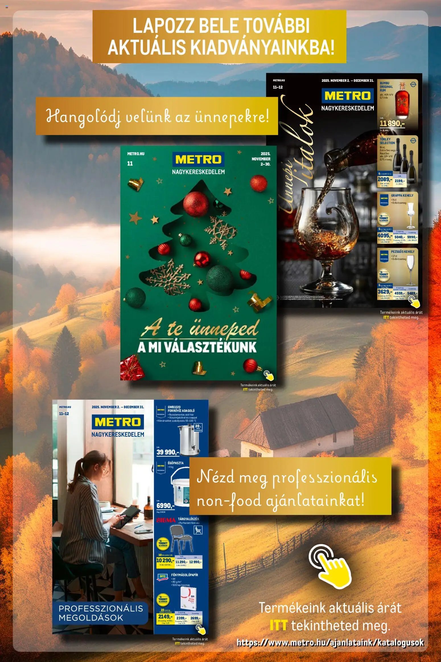 Metro újság 2025.11.02. Élelmiszer és Szezonális katalógus 2025/11 (2025-11-02 - 2025-11-30)