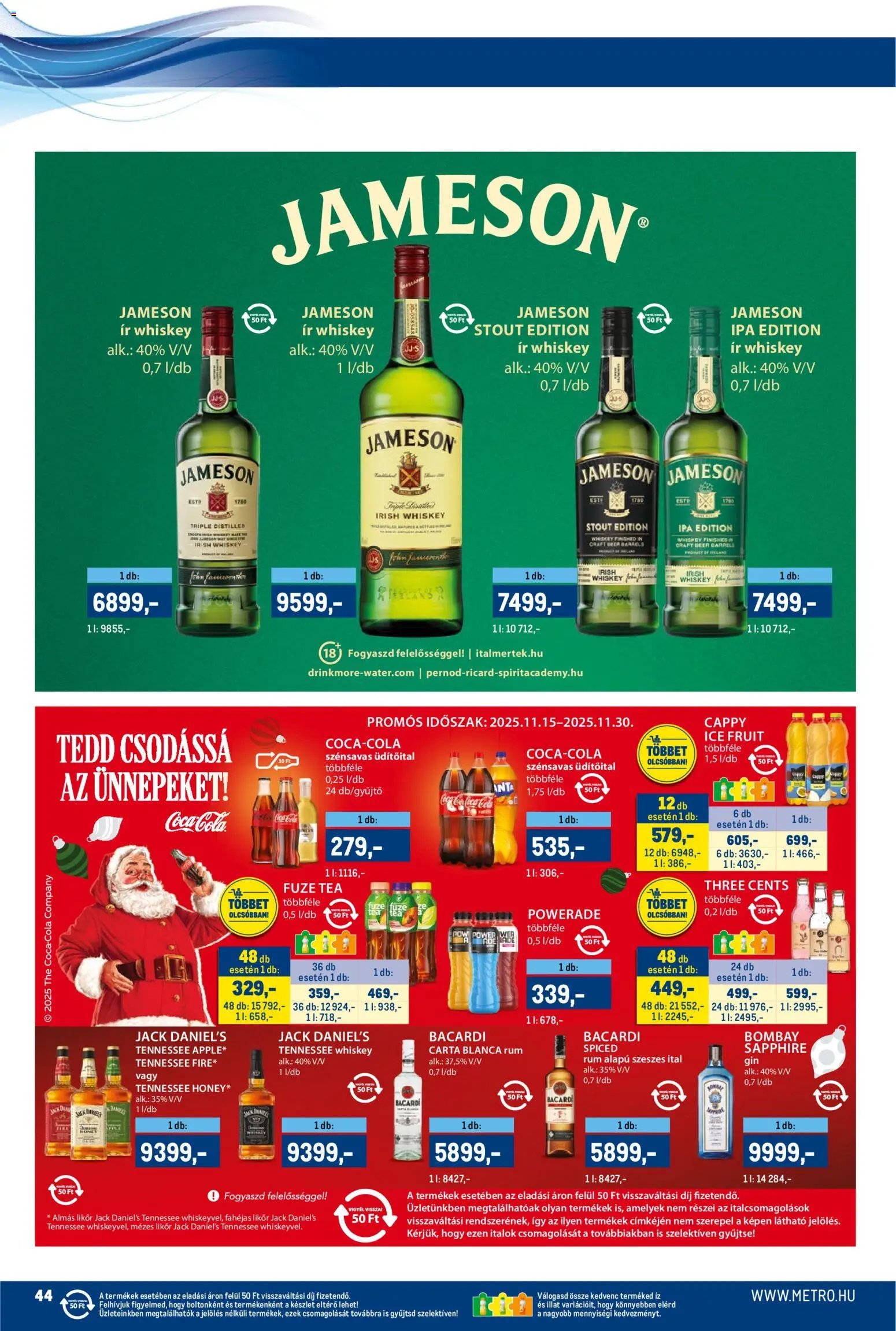 Metro újság 2025.11.15. Akciós újság Metro (2025-11-15 - 2025-11-30)