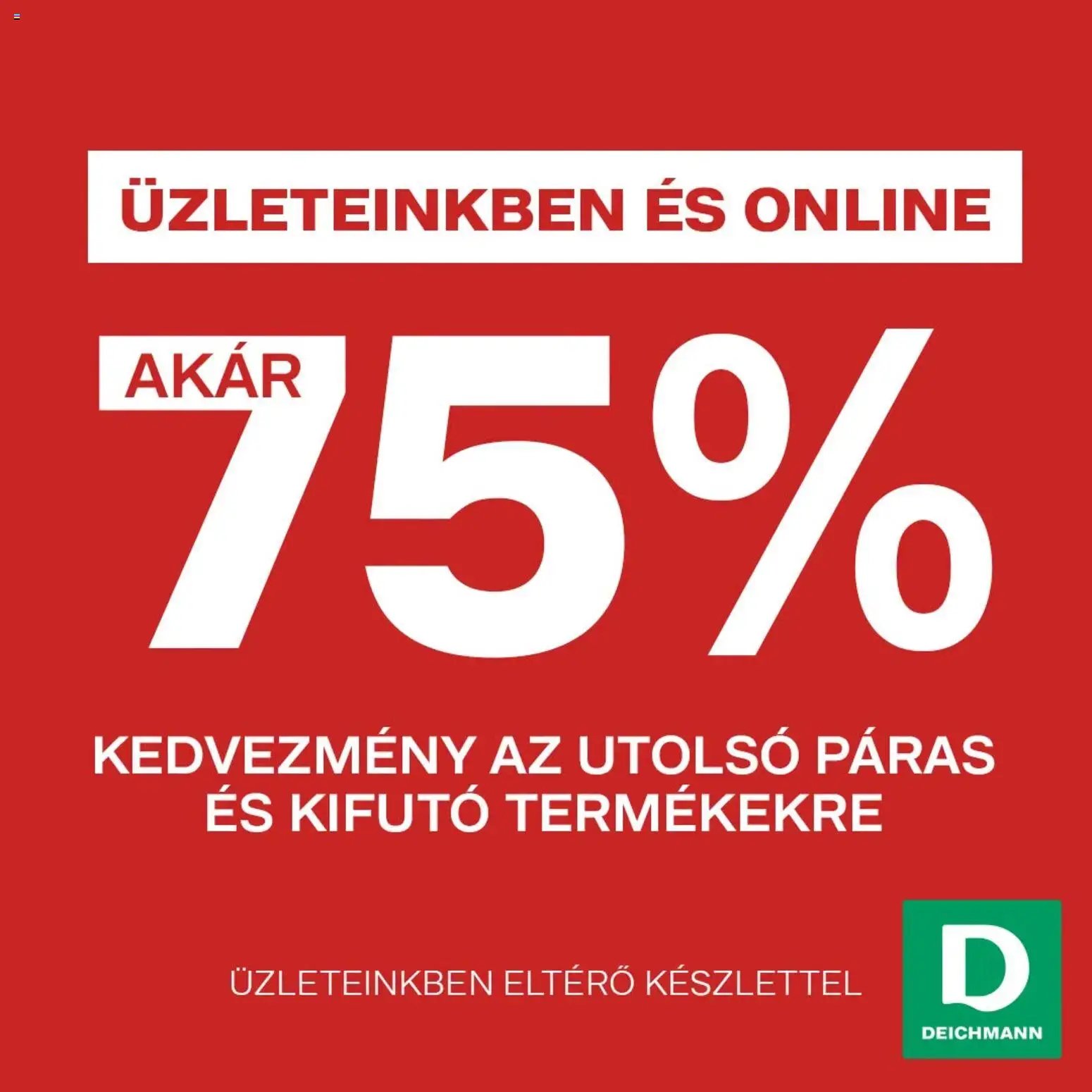 Deichmann újság 2026.07.31. Deichmann akciós újság