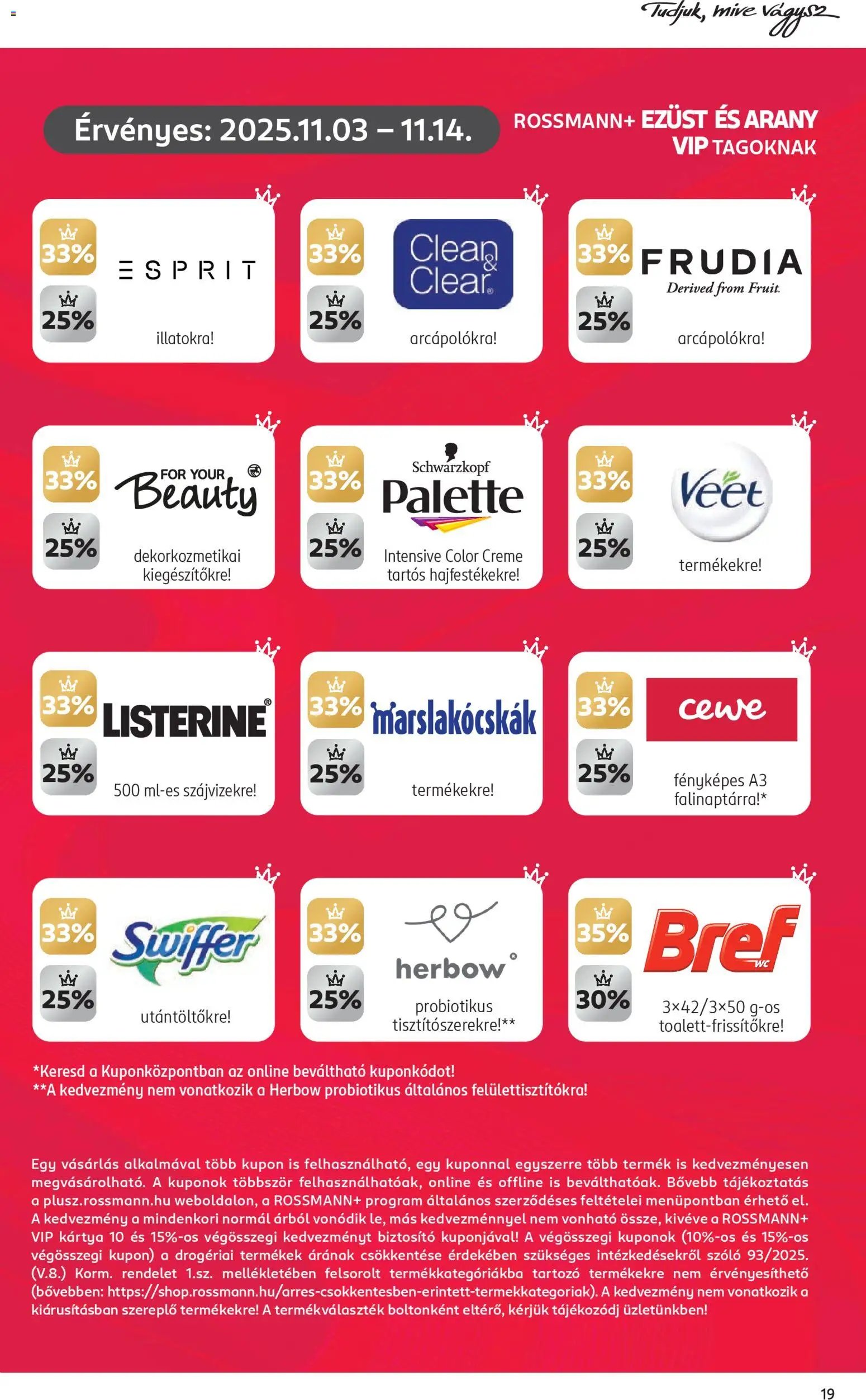 Rossmann újság 2025.11.03. Akciós újság Rossmann (2025-11-03 - 2025-11-14)