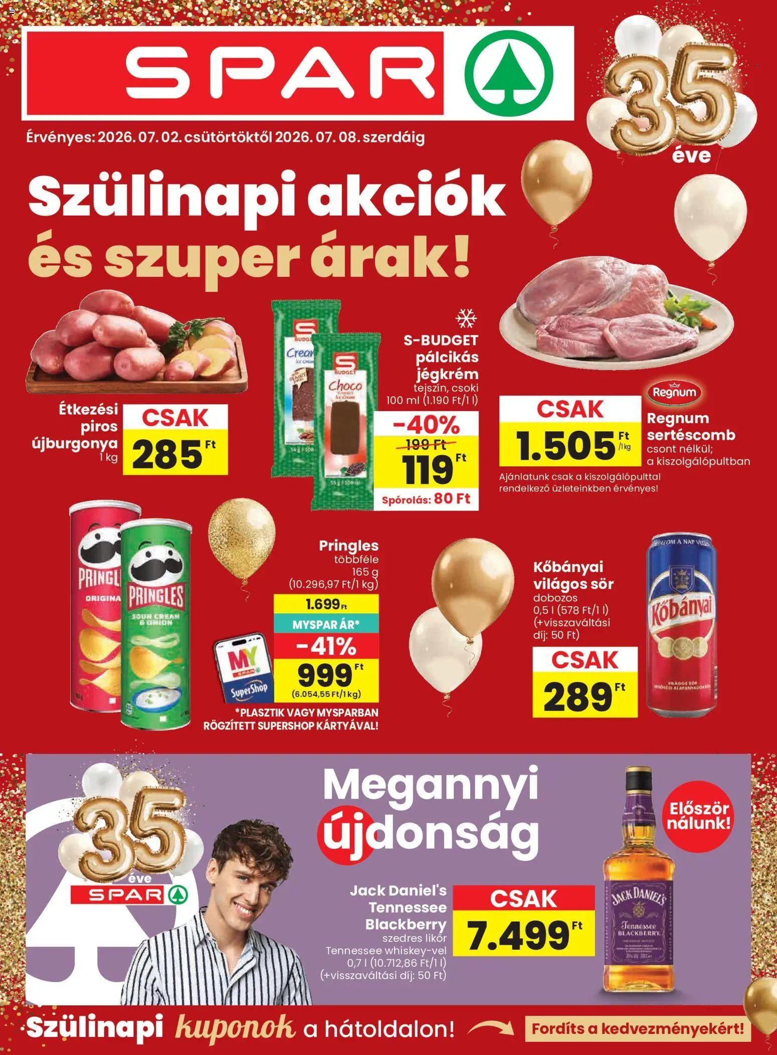 Spar újság 2026.07.02. Spar akciós újság