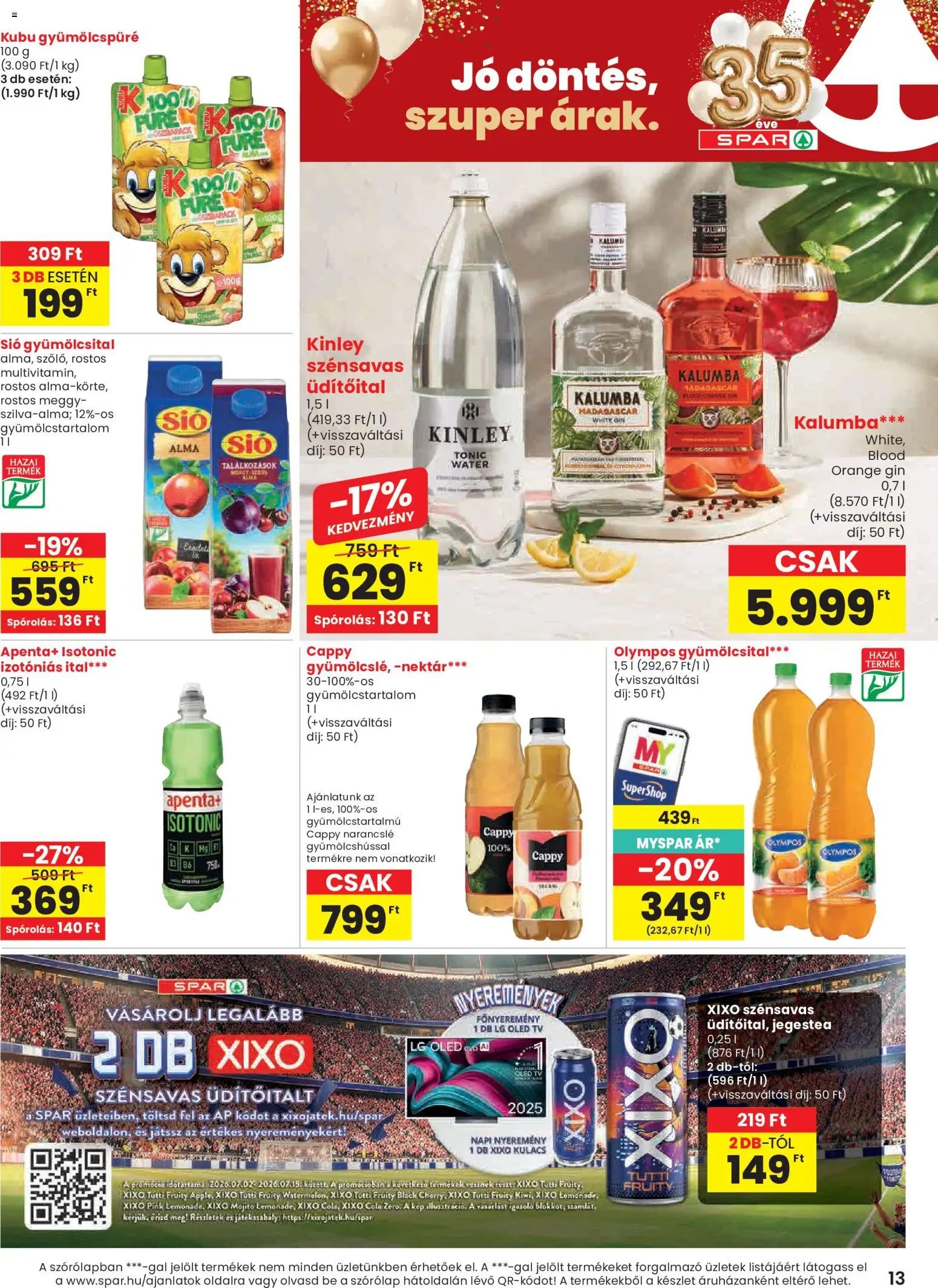 Spar újság 2026.07.02. Spar akciós újság
