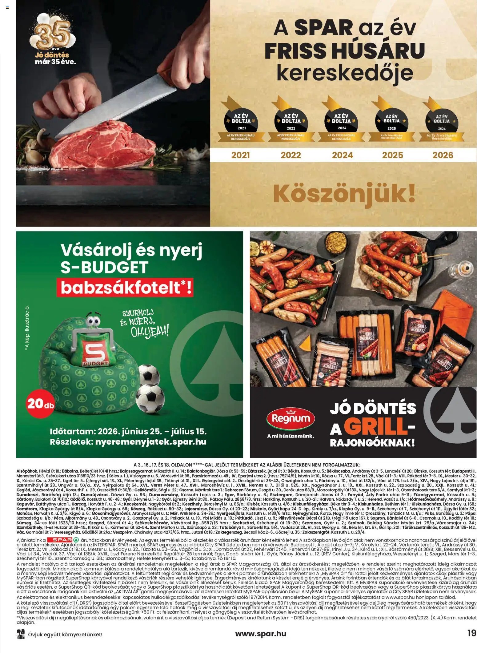Spar újság 2026.07.02. Spar akciós újság