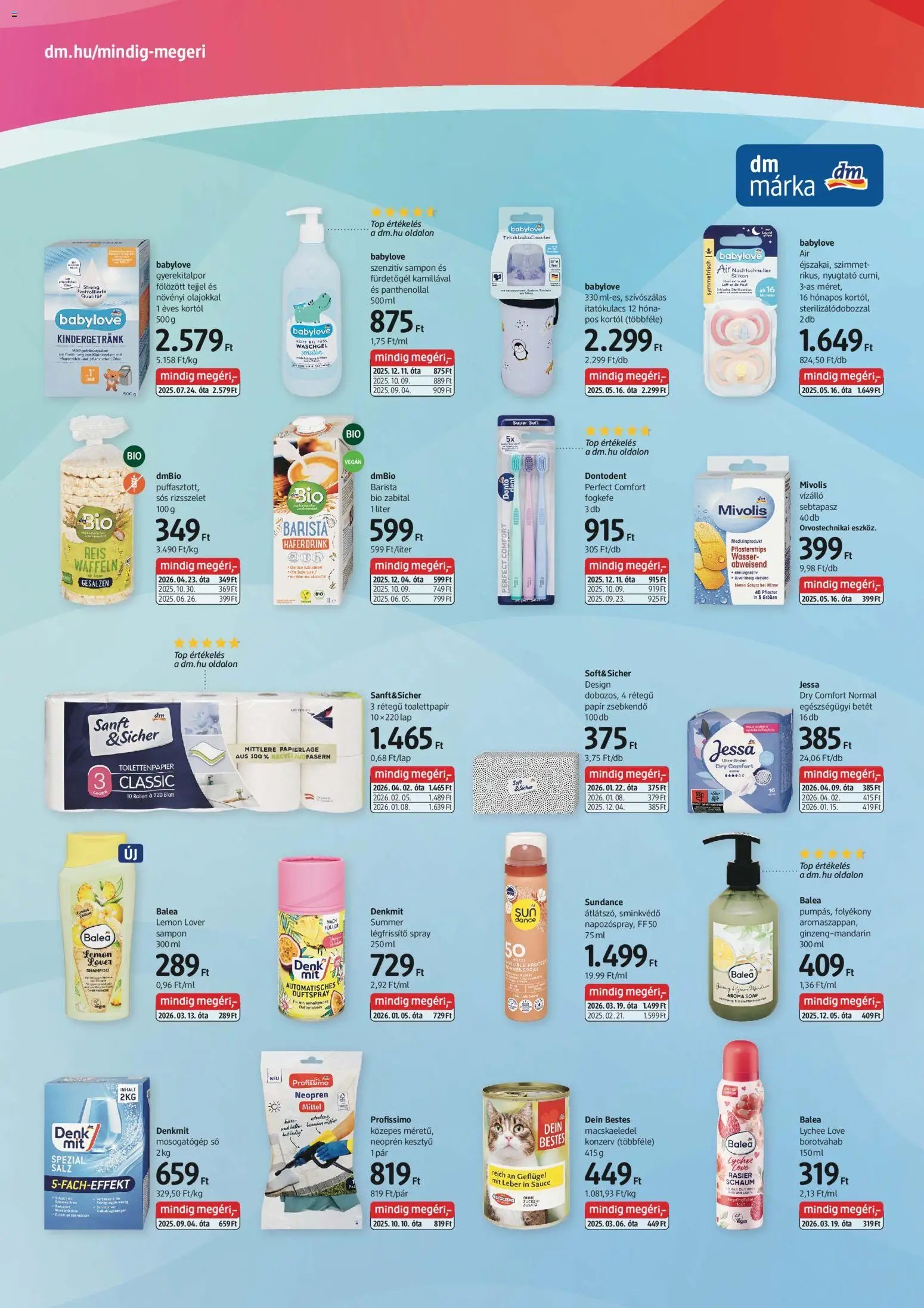 DM Drogerie Markt újság 2026.04.23. DM Drogerie Markt akciós újság (2026-04-23 - 2026-05-06)