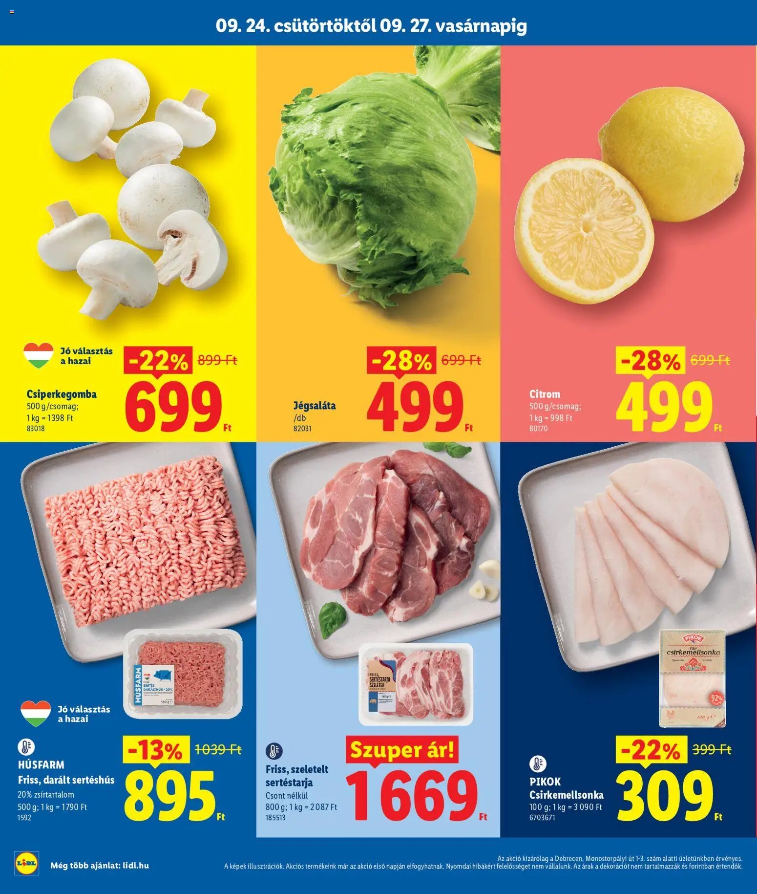 Lidl újság 2026.09.24. Lidl Debrecen