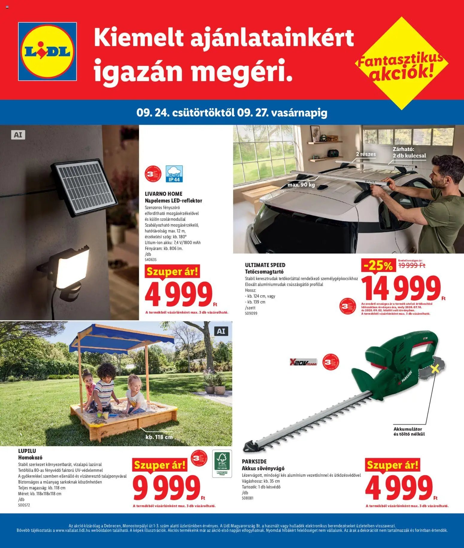 Lidl újság 2026.09.24. Lidl Debrecen