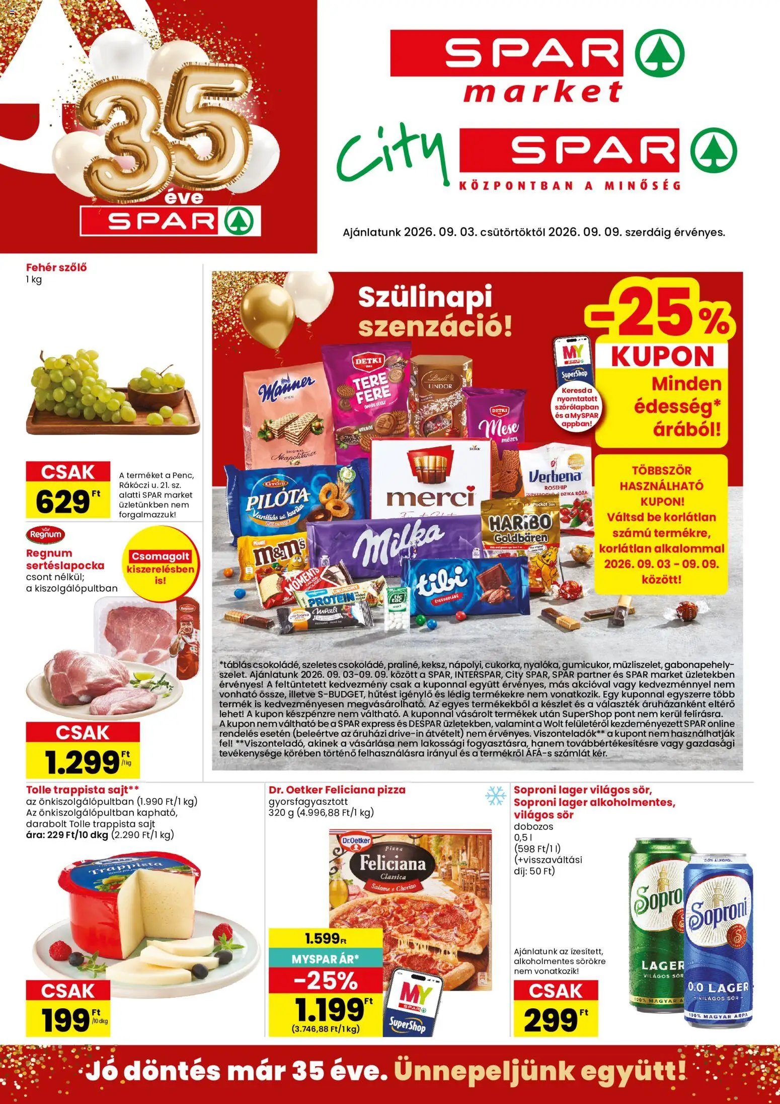 Spar Market újság 2026.09.03. Spar Market akciós újság