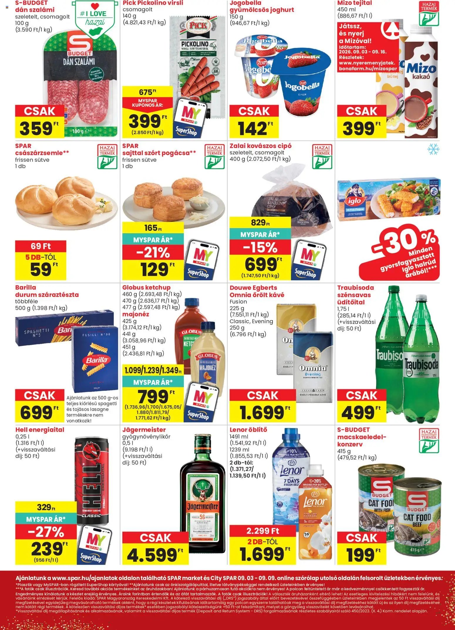 Spar Market újság 2026.09.03. Spar Market akciós újság