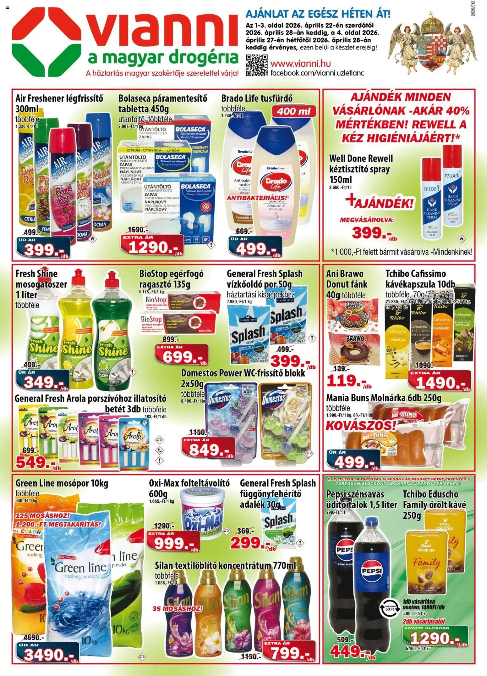 Vianni újság 2026.04.22. Vianni akciós újság (2026-04-22 - 2026-04-28)