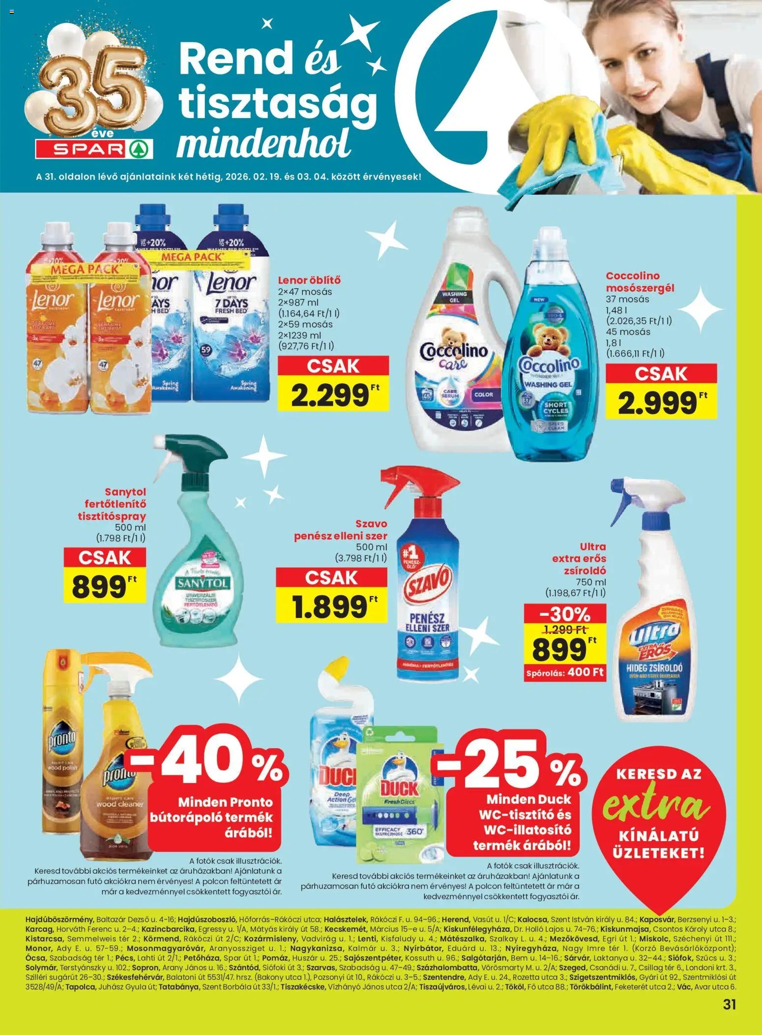 Spar újság 2026.02.19. Extra ajánlat (2026-02-19 - 2026-02-25)