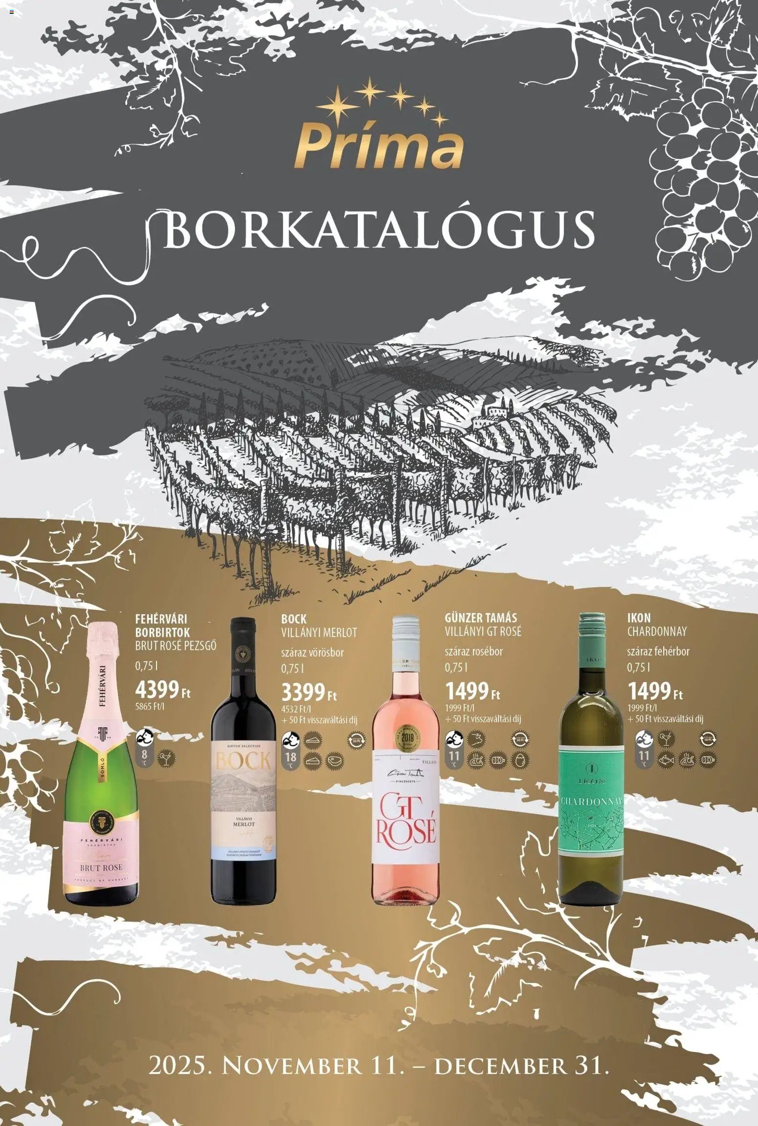 CBA Príma újság 2025.11.11. Borkatalógus (2025-11-11 - 2025-12-31)