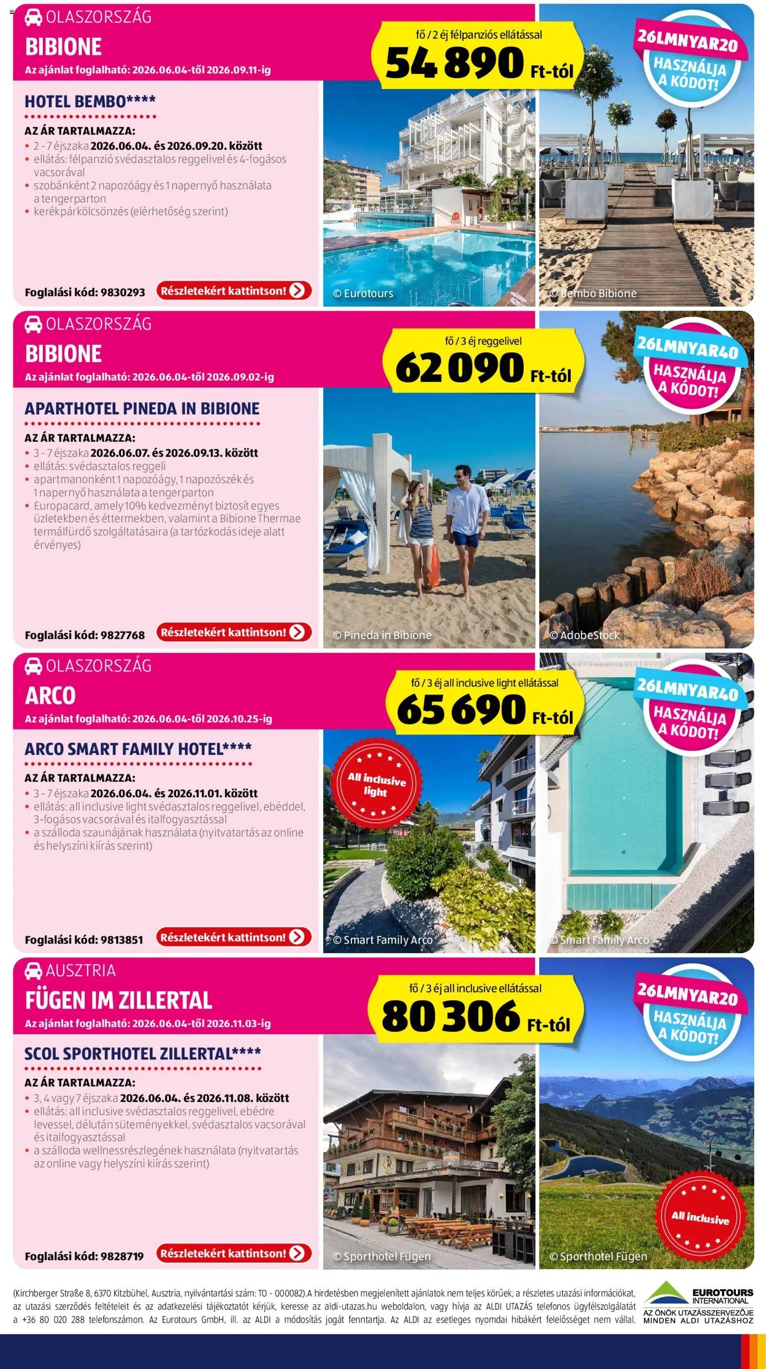 Aldi újság 2026.06.04. Aldi Utazás katalógus