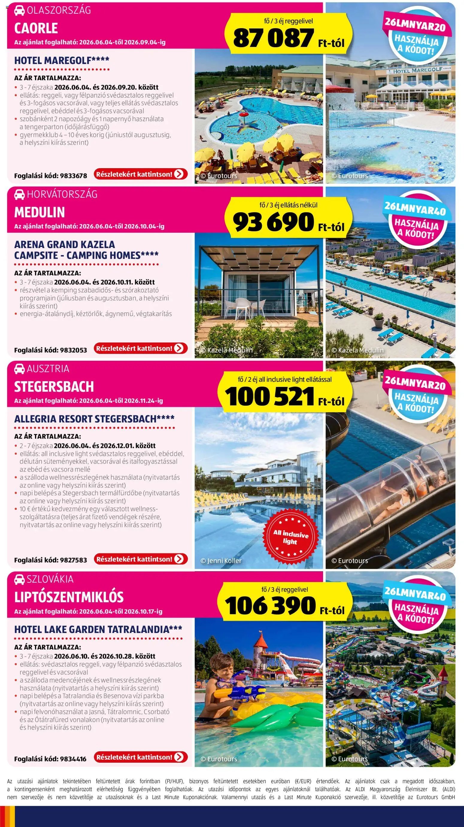 Aldi újság 2026.06.04. Aldi Utazás katalógus