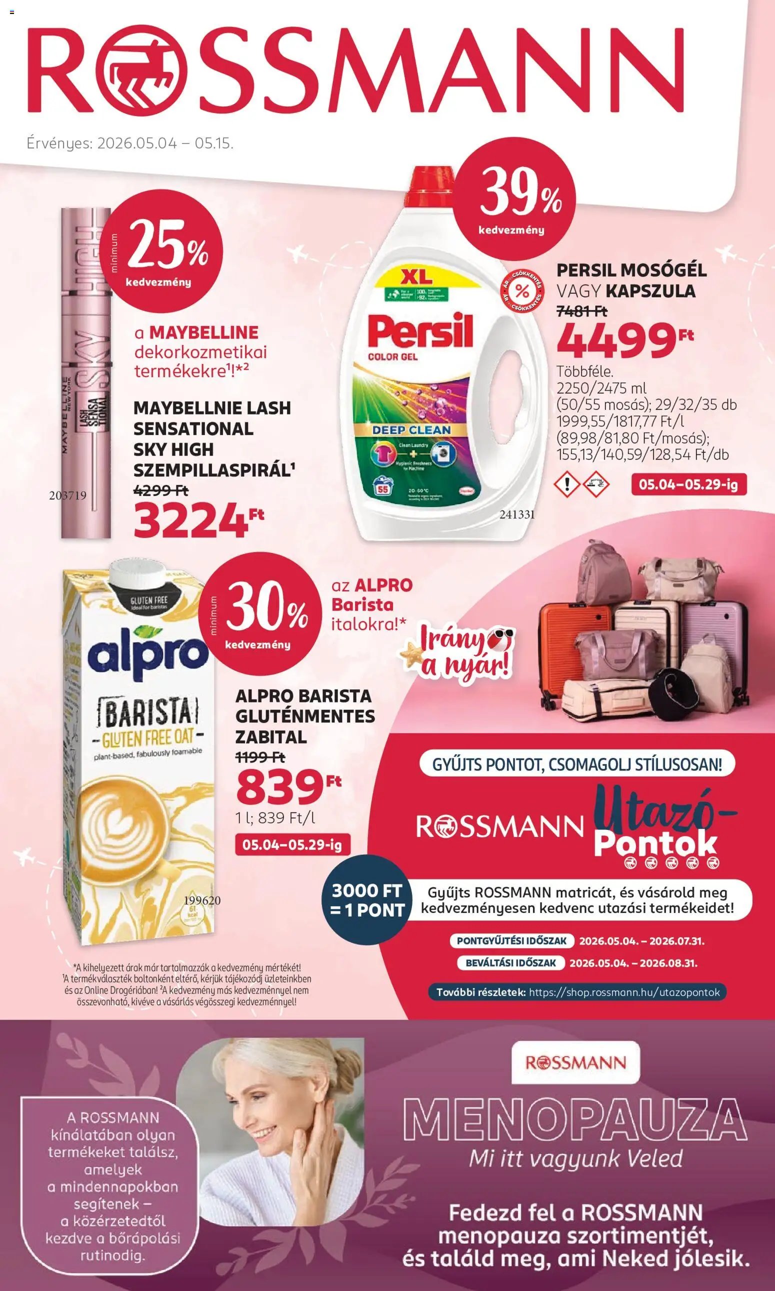 Rossmann újság 2026.05.04. Rossmann akciós újság (2026-05-04 - 2026-05-15)