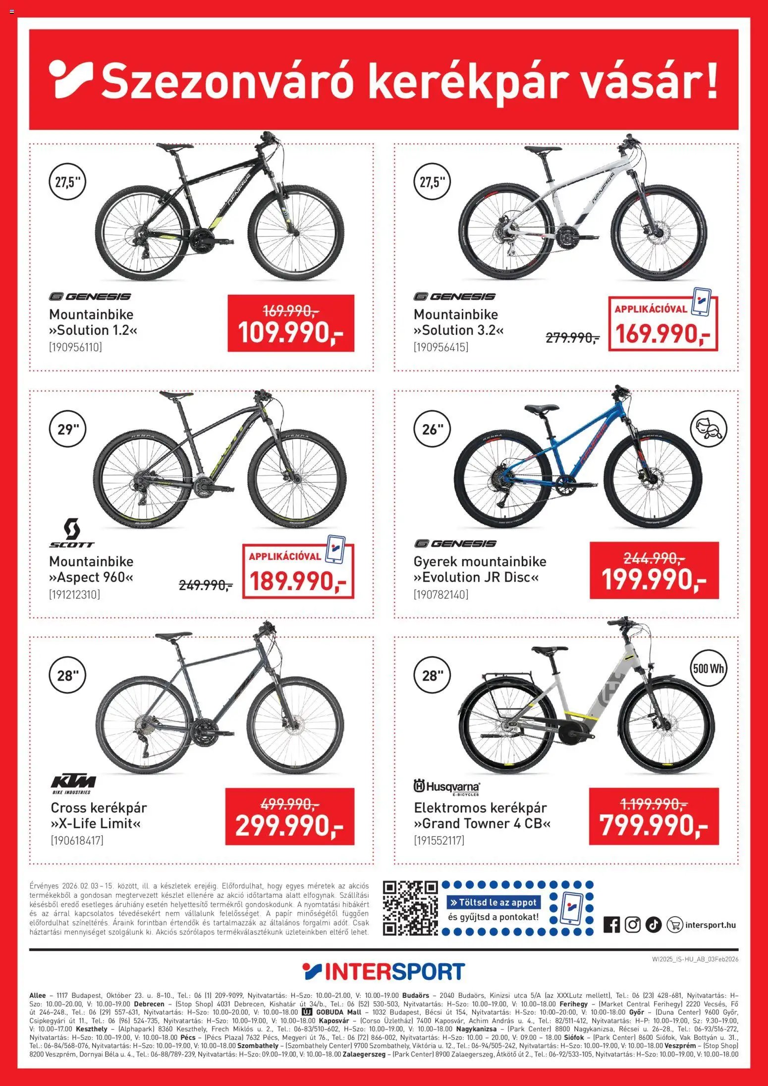 Intersport újság 2026.02.03. Akciós újság Intersport (2026-02-03 - 2026-02-15)