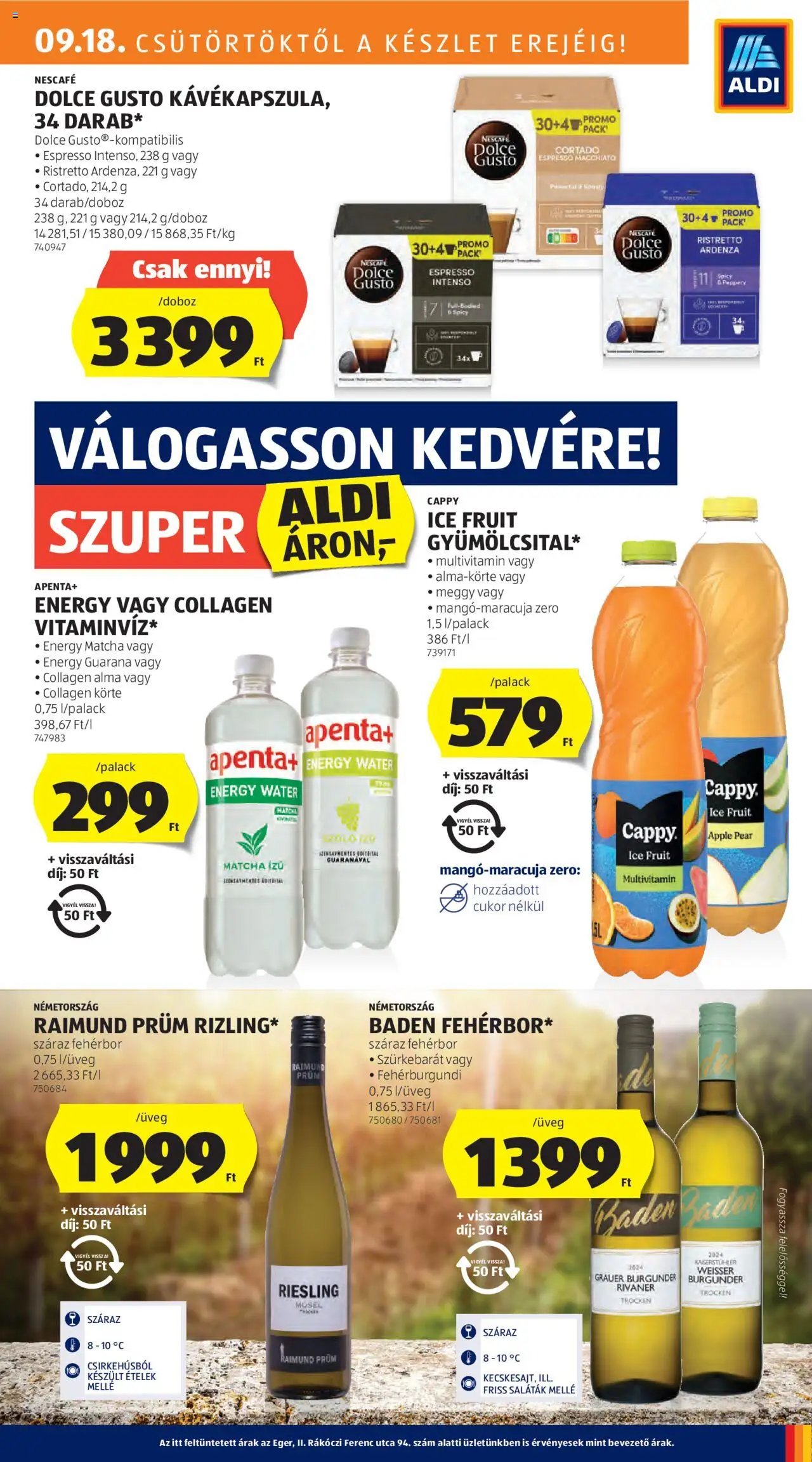 Aldi újság 2025.09.18. Akciós újság Aldi (2025-09-18 - 2025-09-24)