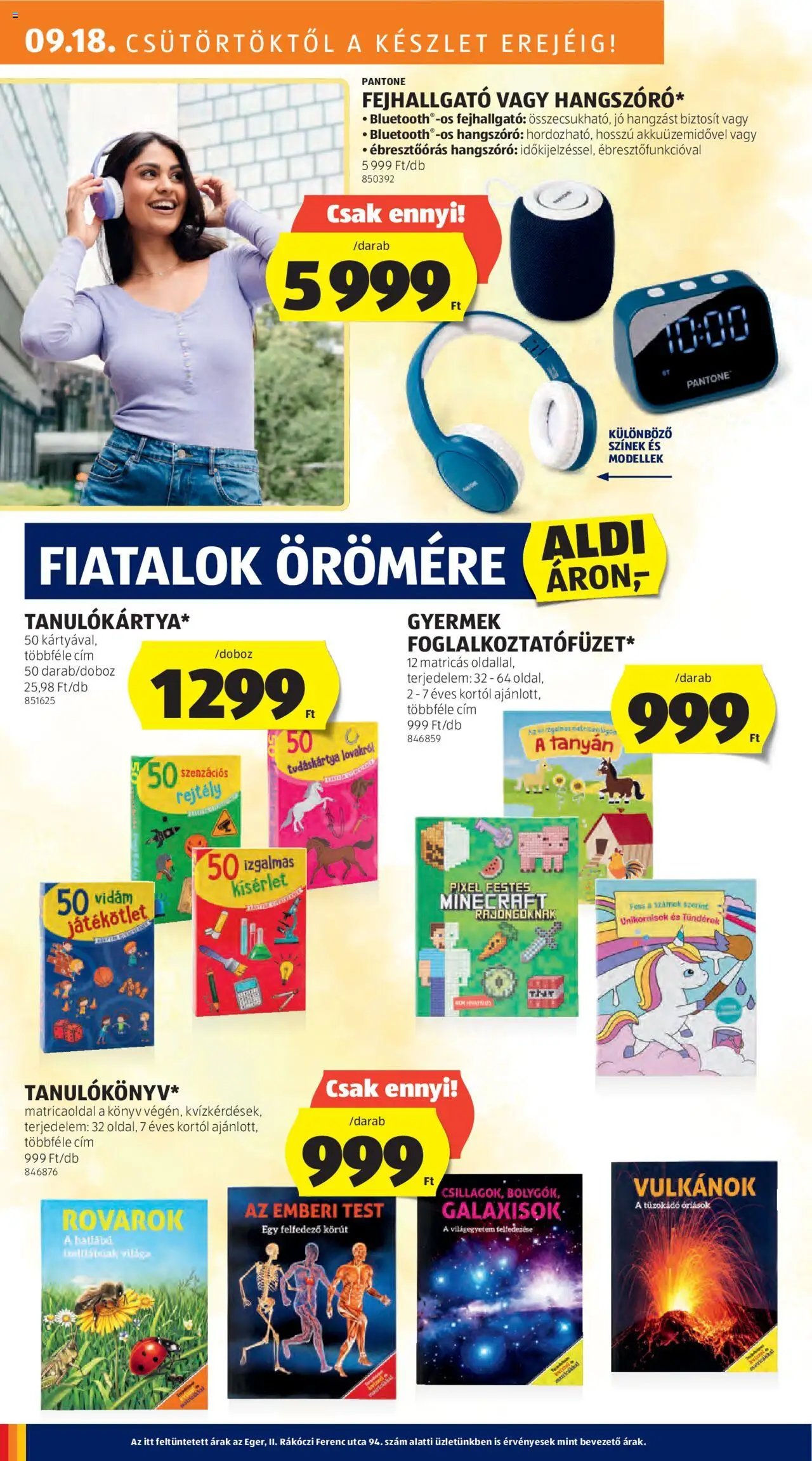 Aldi újság 2025.09.18. Akciós újság Aldi (2025-09-18 - 2025-09-24)