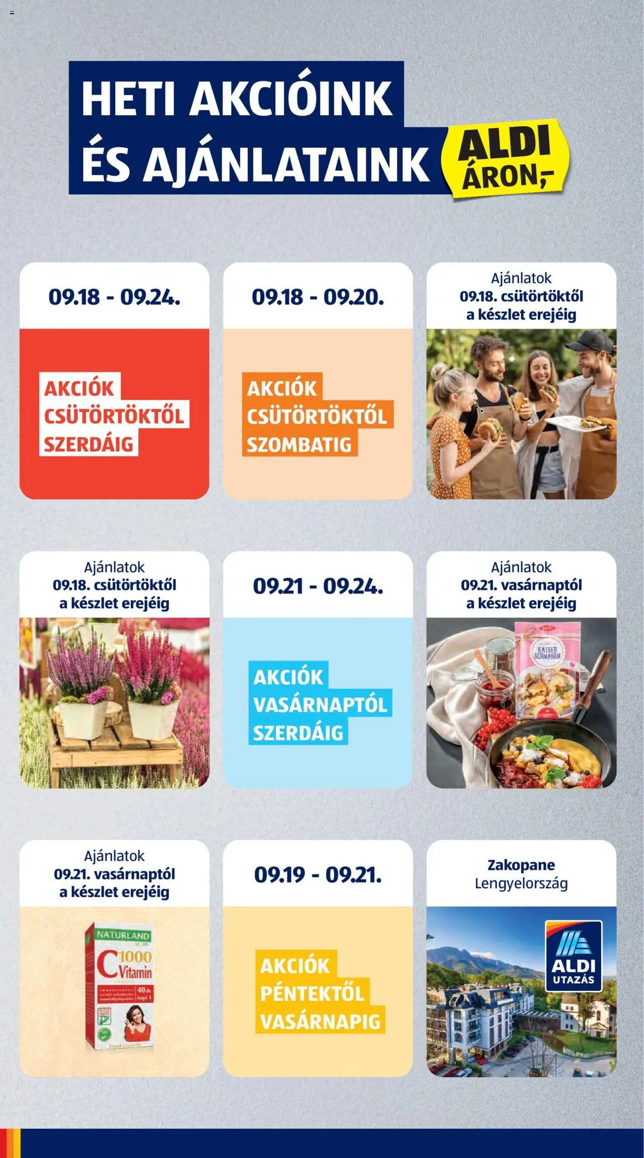 Aldi újság 2025.09.18. Akciós újság Aldi (2025-09-18 - 2025-09-24)