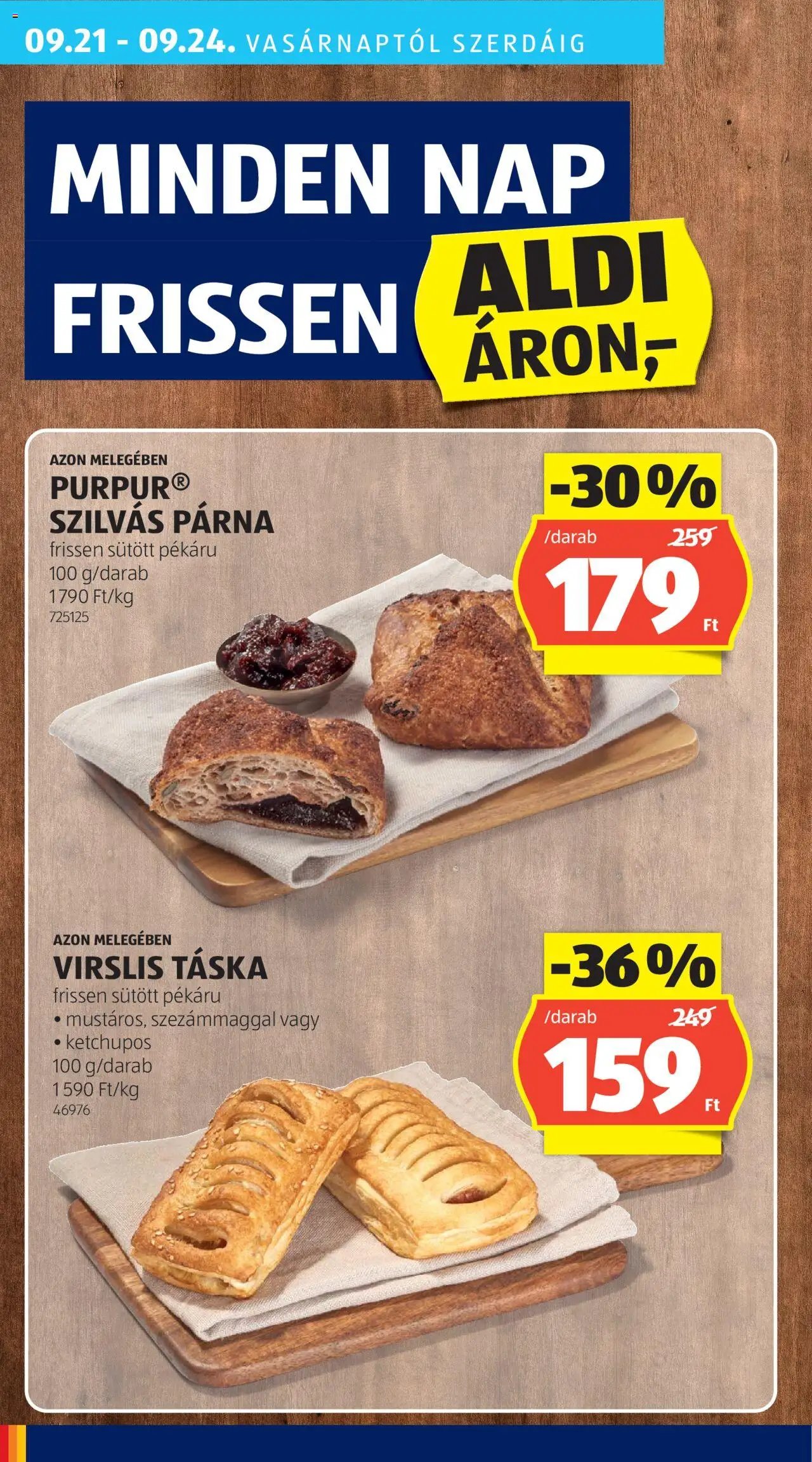 Aldi újság 2025.09.18. Akciós újság Aldi (2025-09-18 - 2025-09-24)