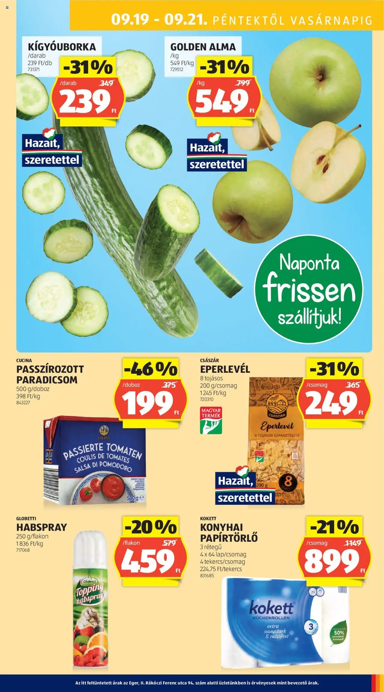 Aldi újság 2025.09.18. Akciós újság Aldi (2025-09-18 - 2025-09-24)