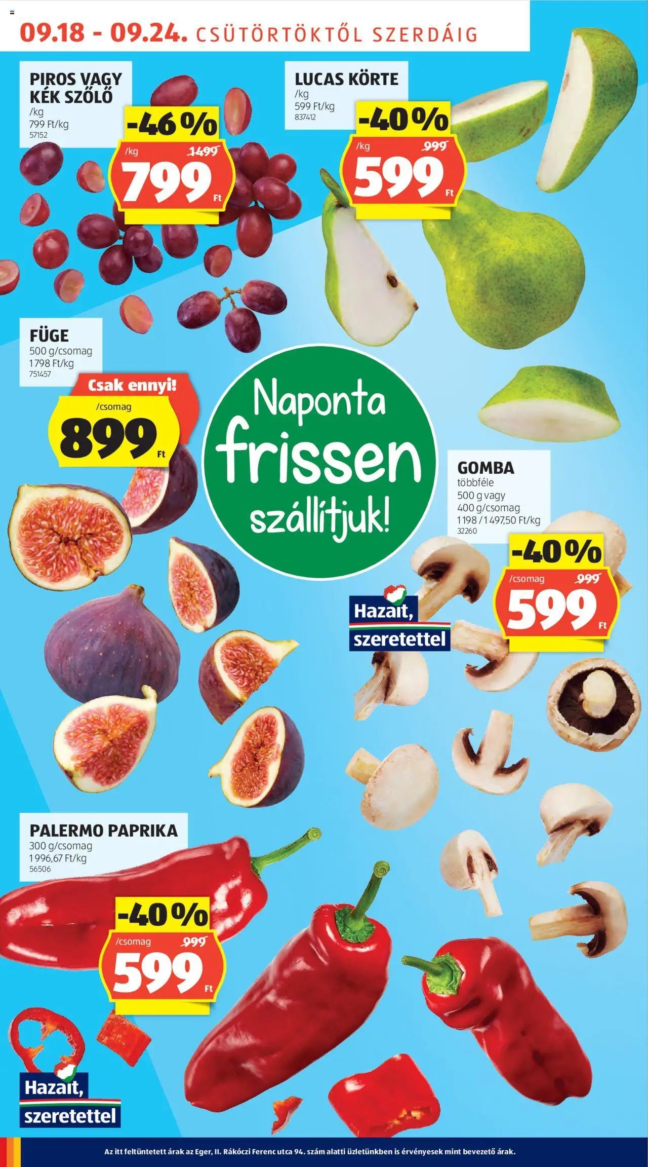 Aldi újság 2025.09.18. Akciós újság Aldi (2025-09-18 - 2025-09-24)