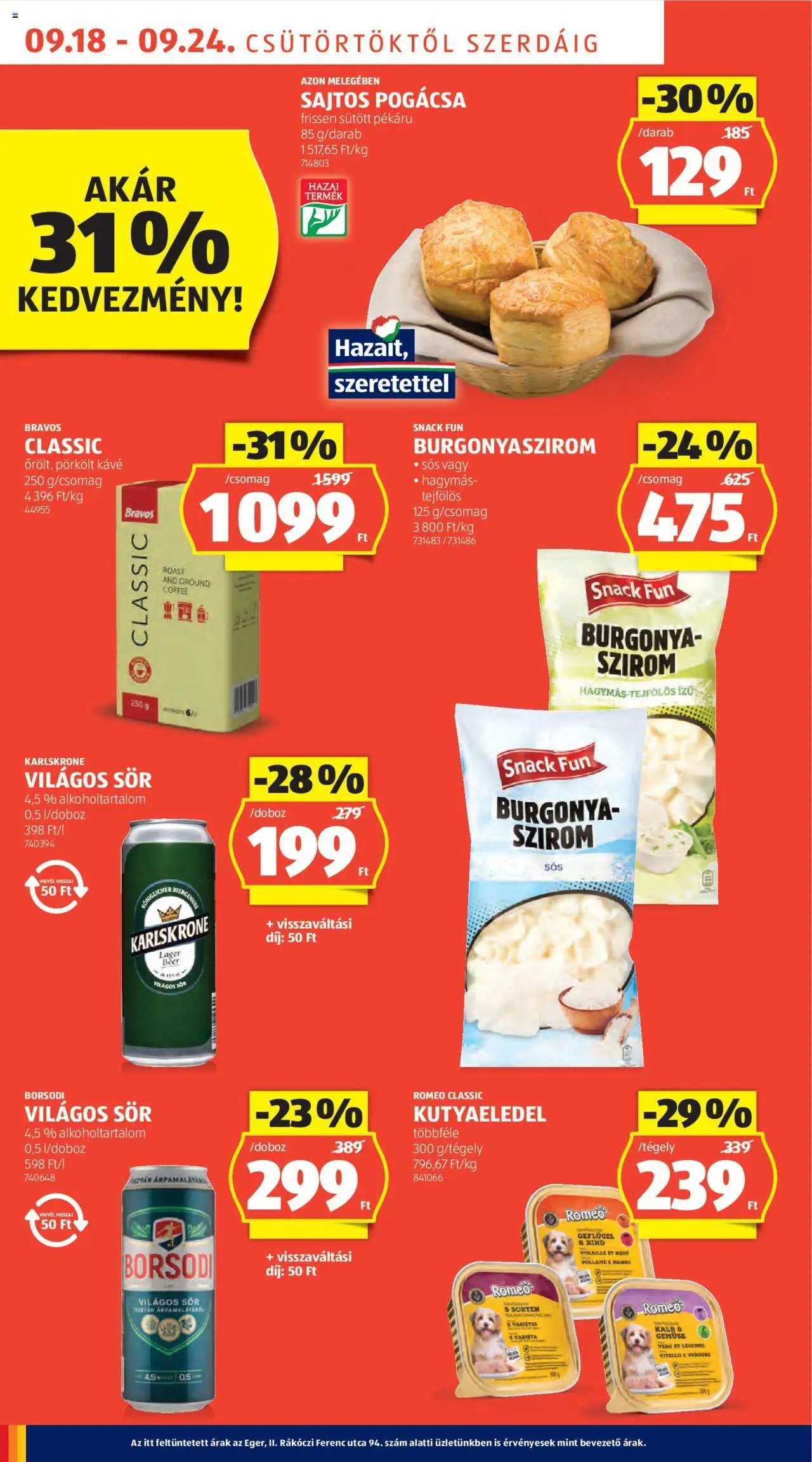 Aldi újság 2025.09.18. Akciós újság Aldi (2025-09-18 - 2025-09-24)