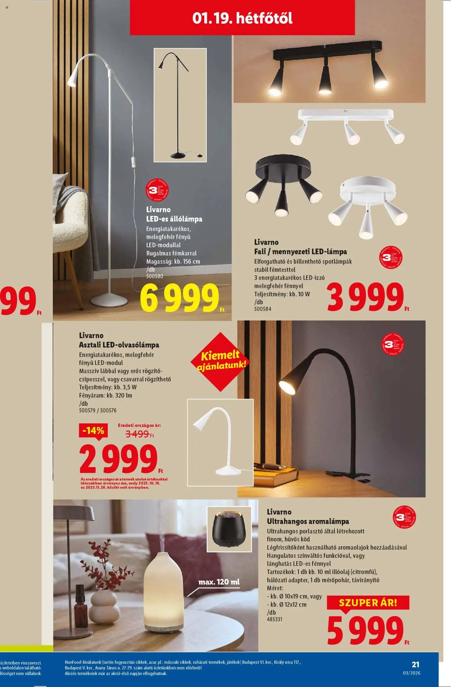 Lidl újság 2026.01.15. Nonfood kínálatunk (2026-01-15 - 2026-01-21)