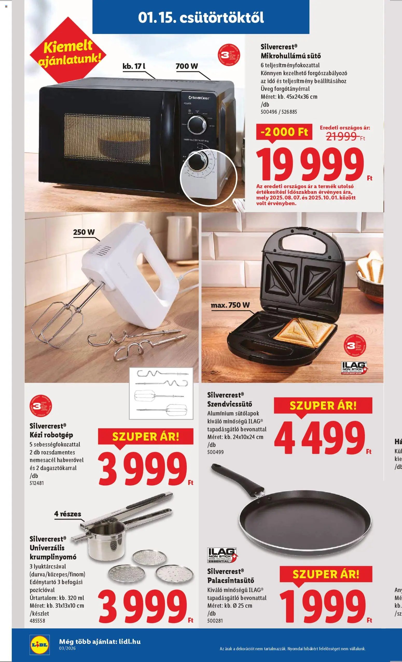 Lidl újság 2026.01.15. Nonfood kínálatunk (2026-01-15 - 2026-01-21)