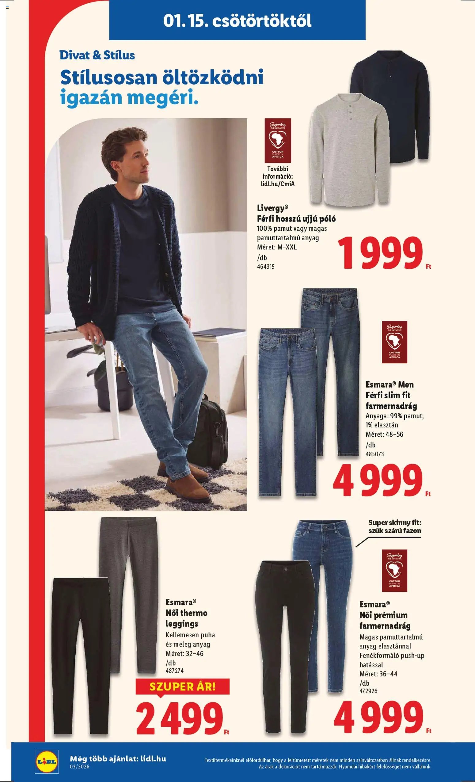 Lidl újság 2026.01.15. Nonfood kínálatunk (2026-01-15 - 2026-01-21)