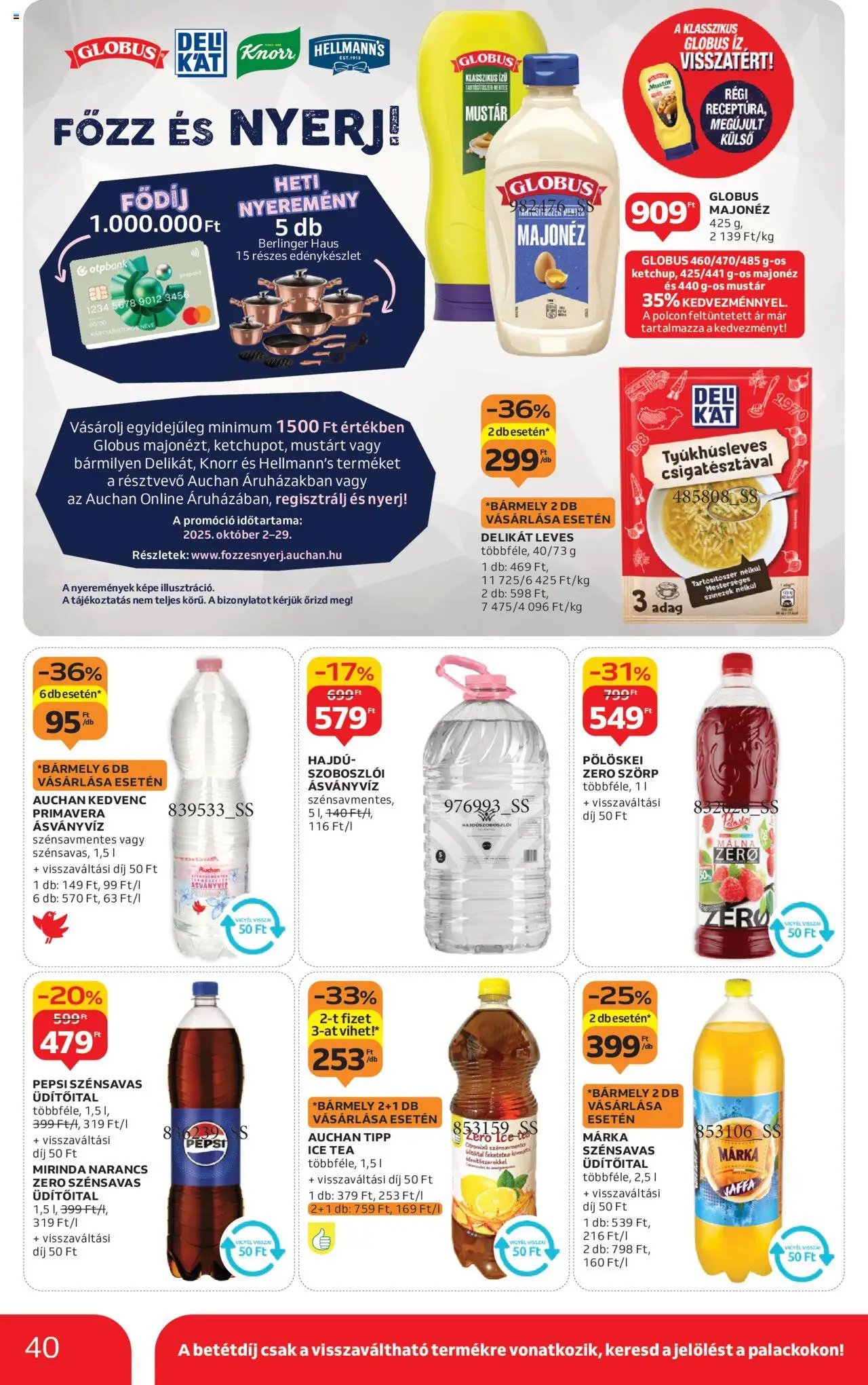 Auchan újság 2025.10.09. Akciós újság Auchan (2025-10-09 - 2025-10-15)
