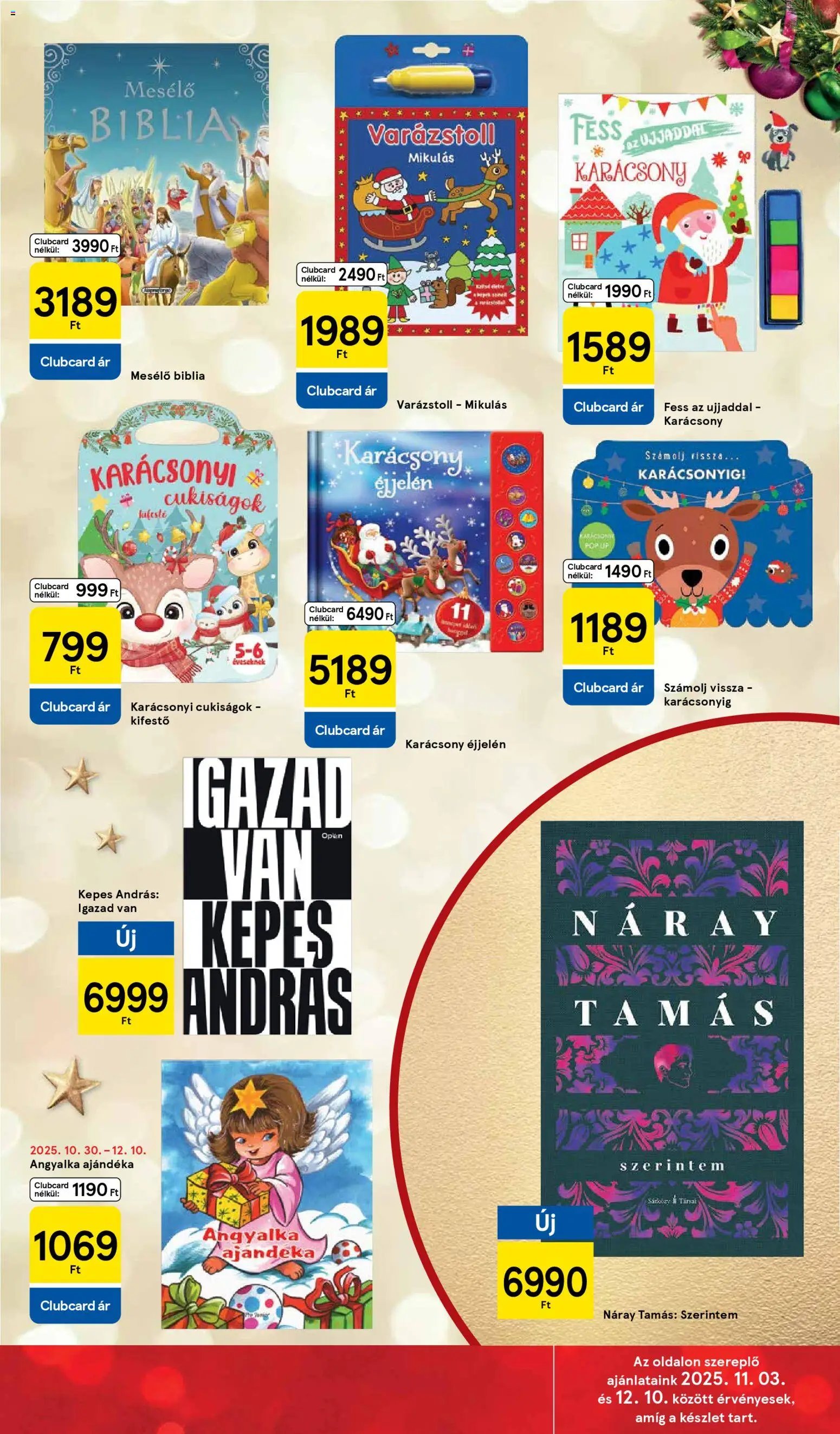 Tesco újság 2025.11.26. Karácsonyi katalógus (2025-11-26)