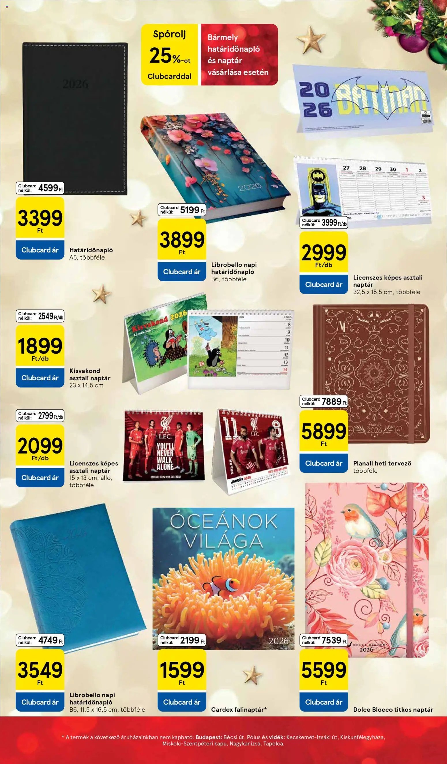 Tesco újság 2025.11.26. Karácsonyi katalógus (2025-11-26)