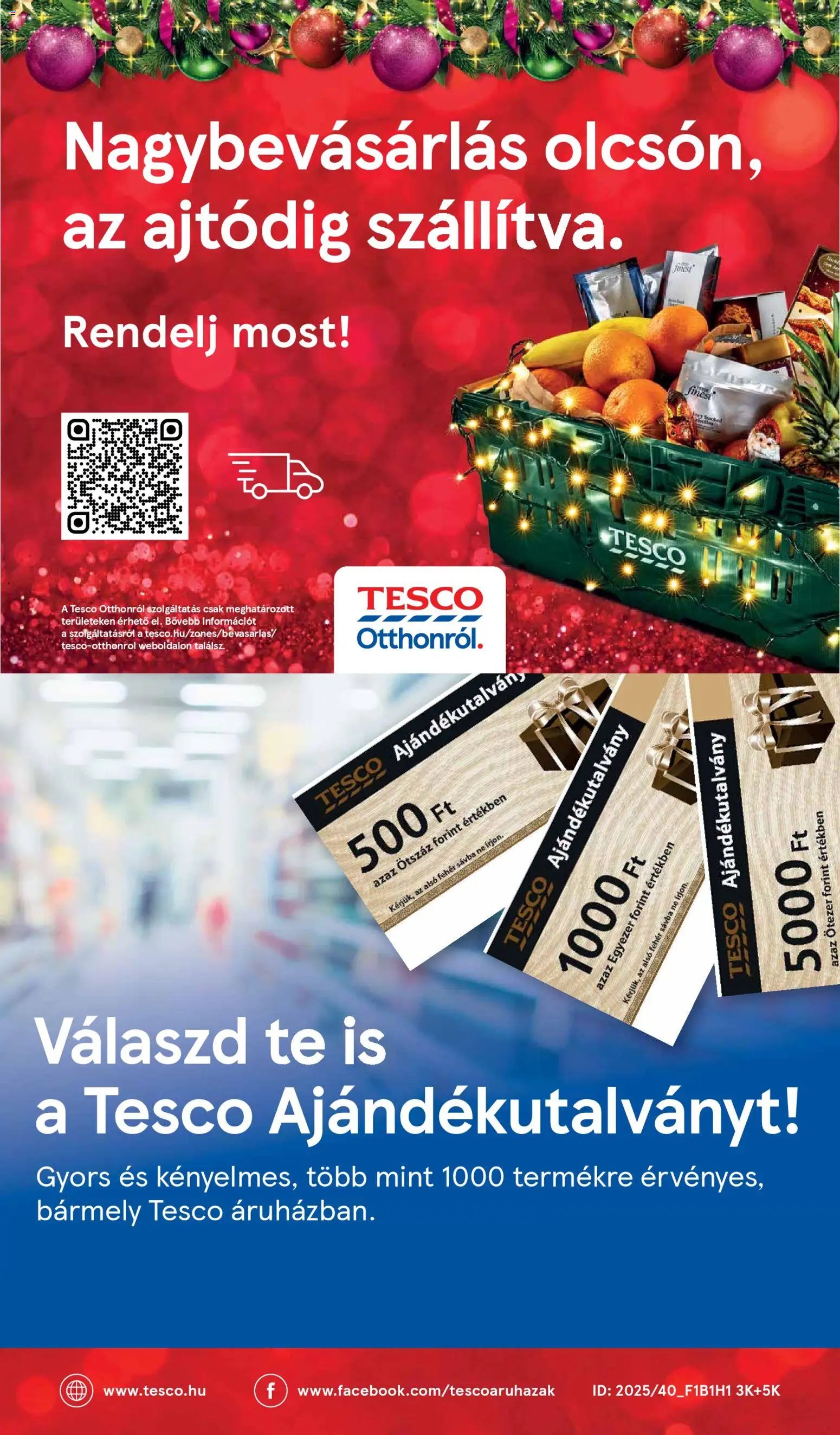 Tesco újság 2025.11.26. Karácsonyi katalógus (2025-11-26)