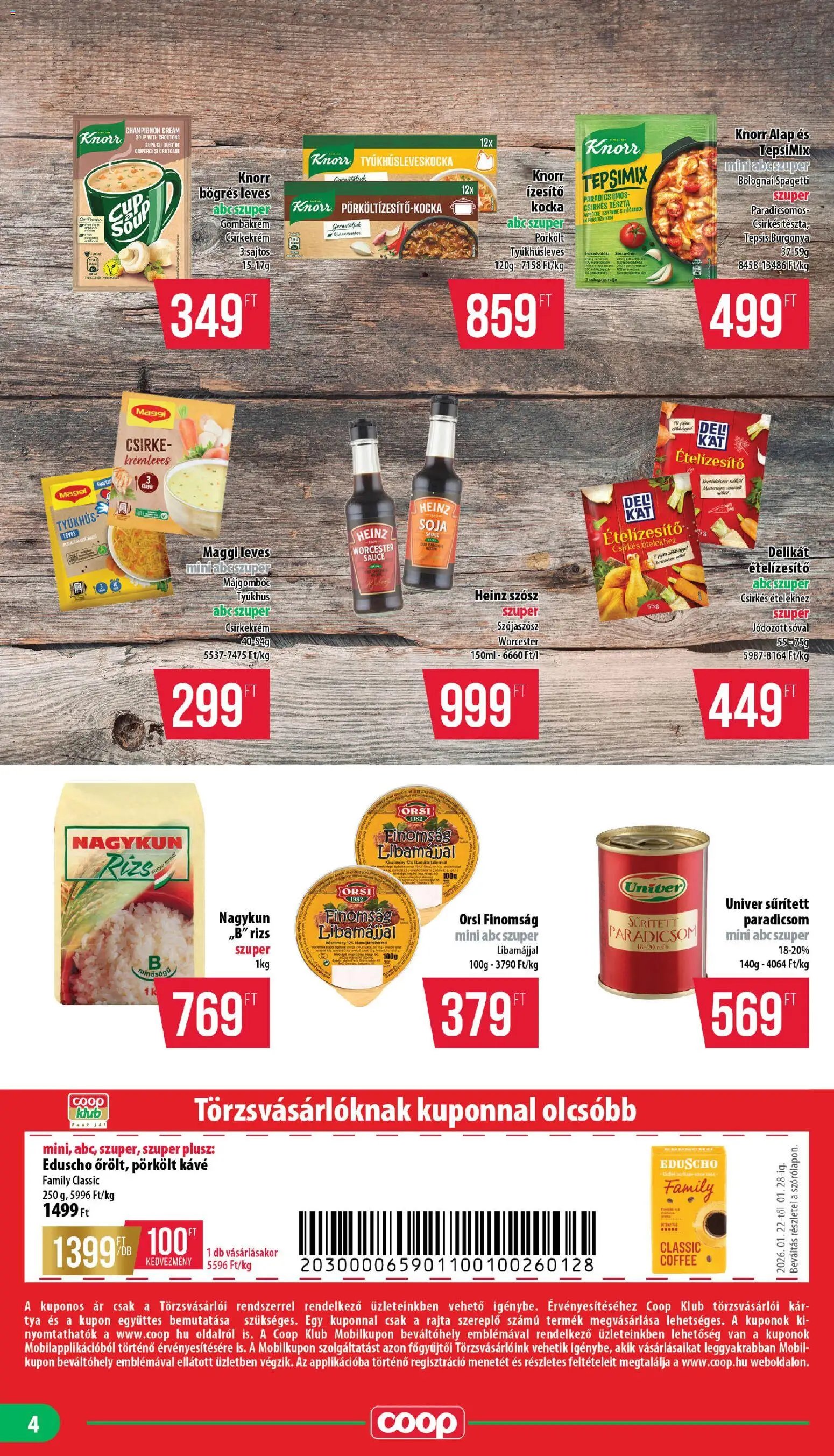 COOP újság 2026.01.22. Mecsek - Mini & Abc & Szuper (2026-01-22 - 2026-01-28)